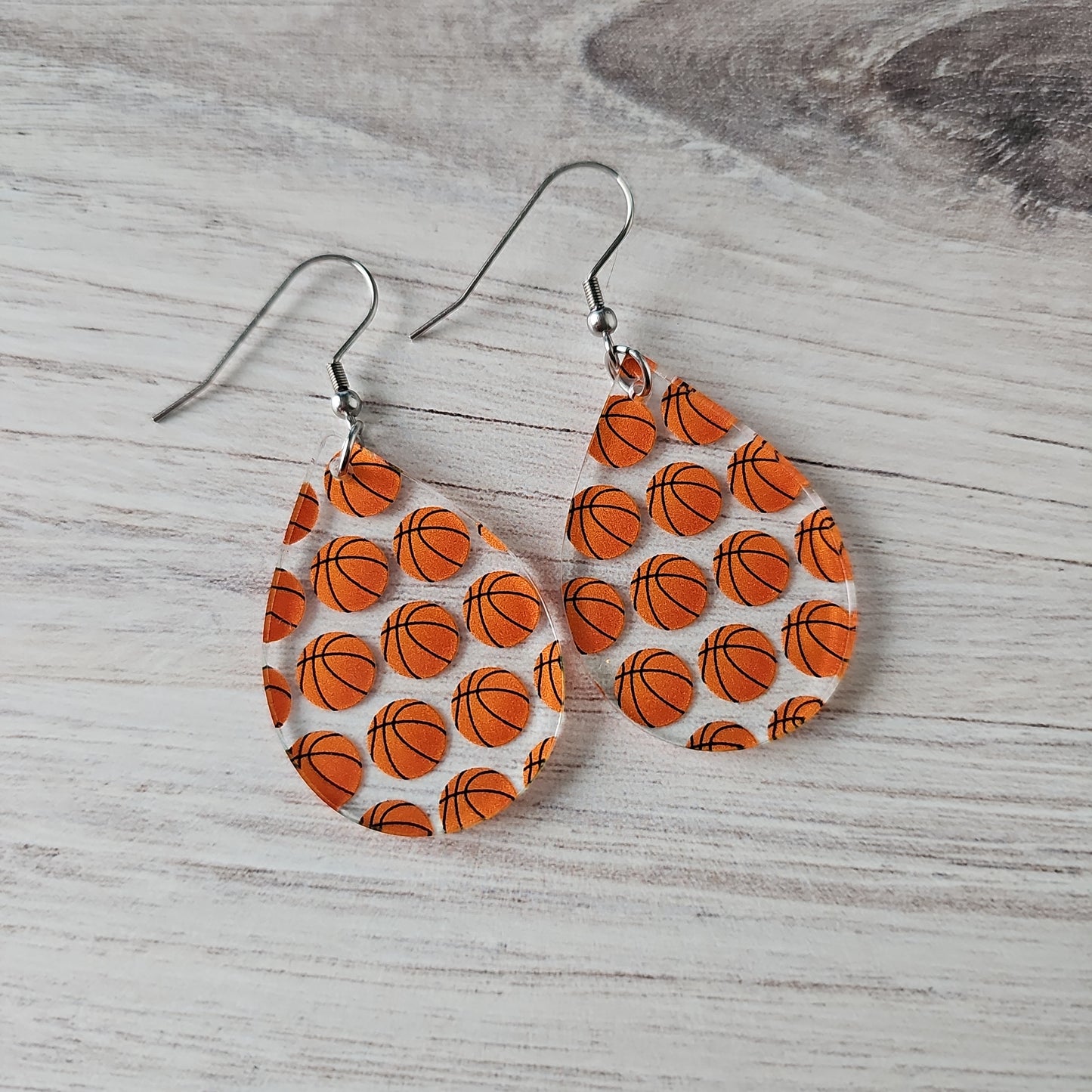 Basketball Print Earrings (8 styles)