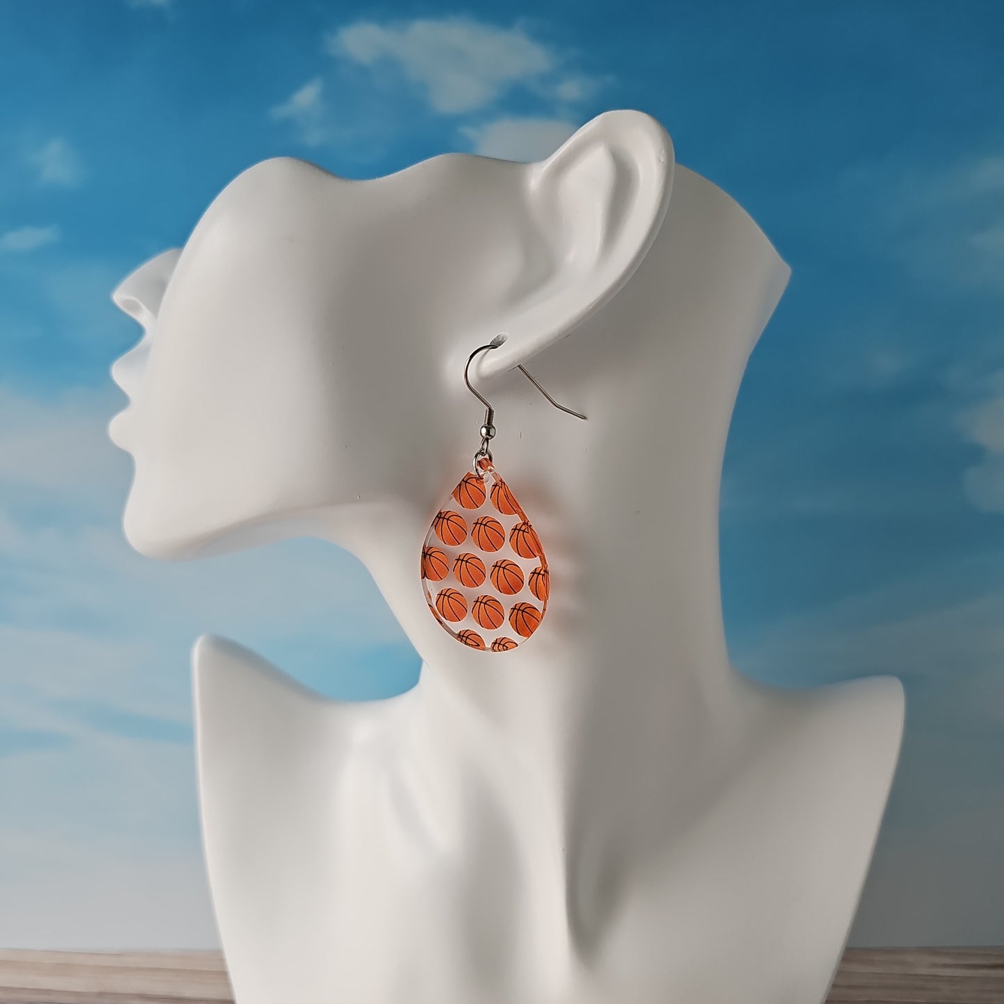 Basketball Print Earrings (8 styles)