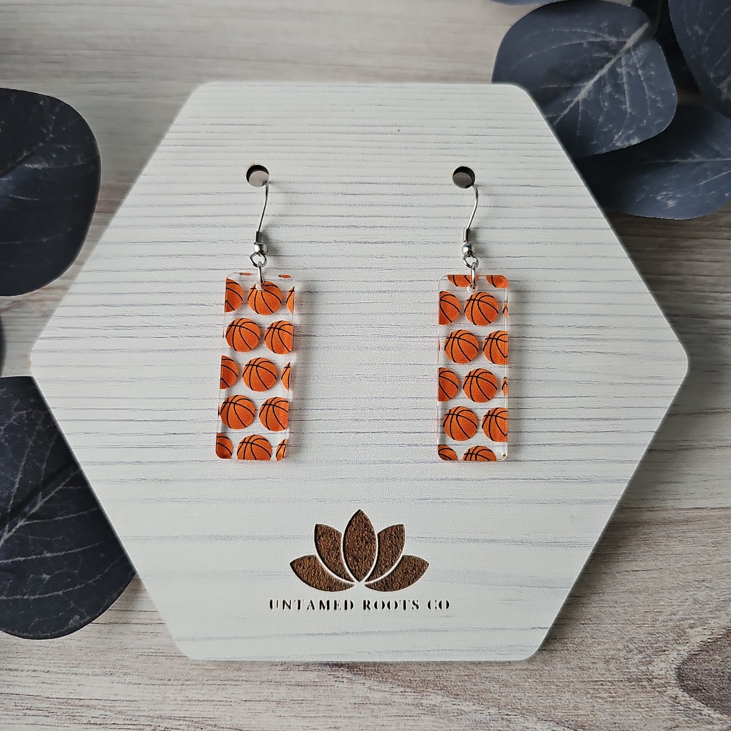 Basketball Print Earrings (8 styles)