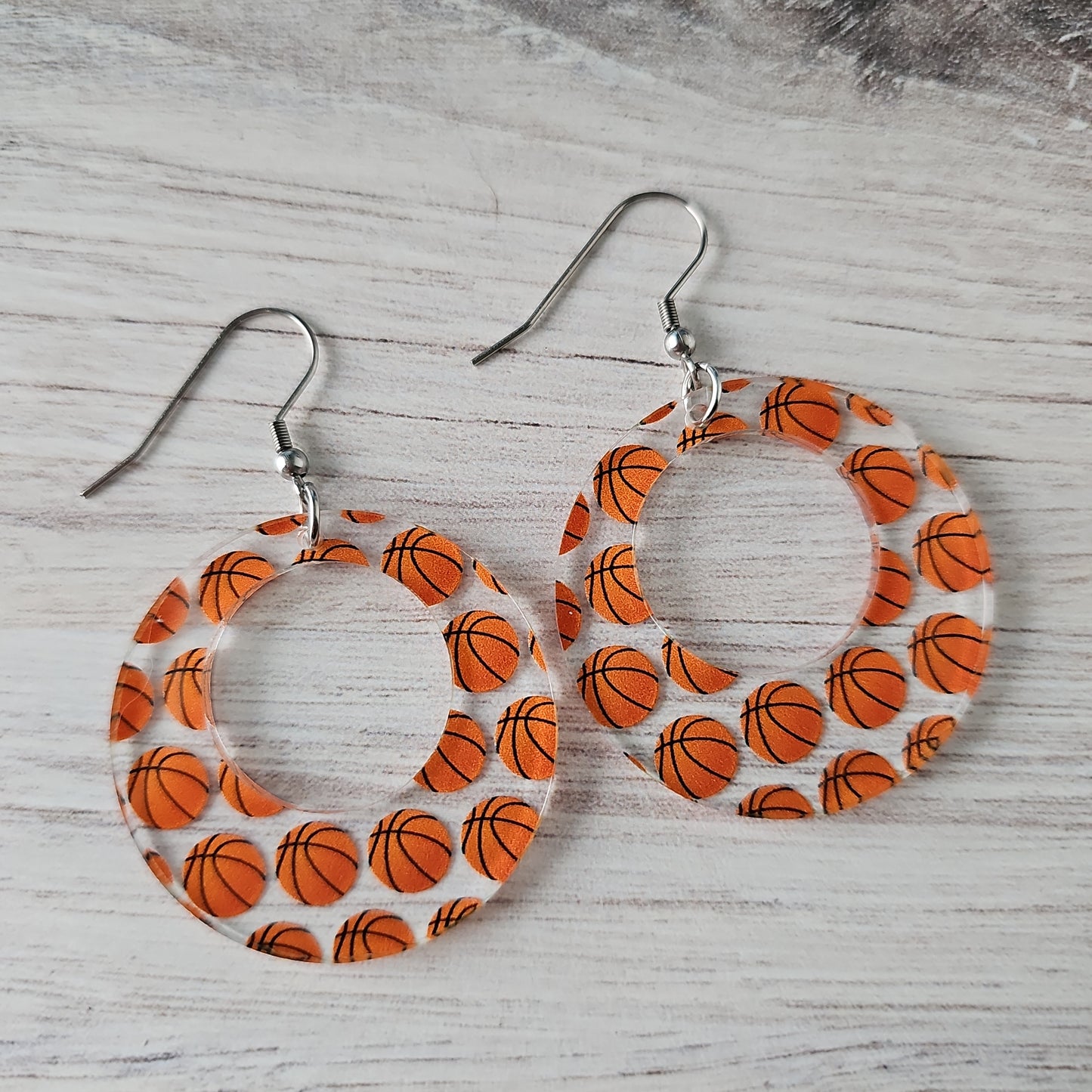 Basketball Print Earrings (8 styles)