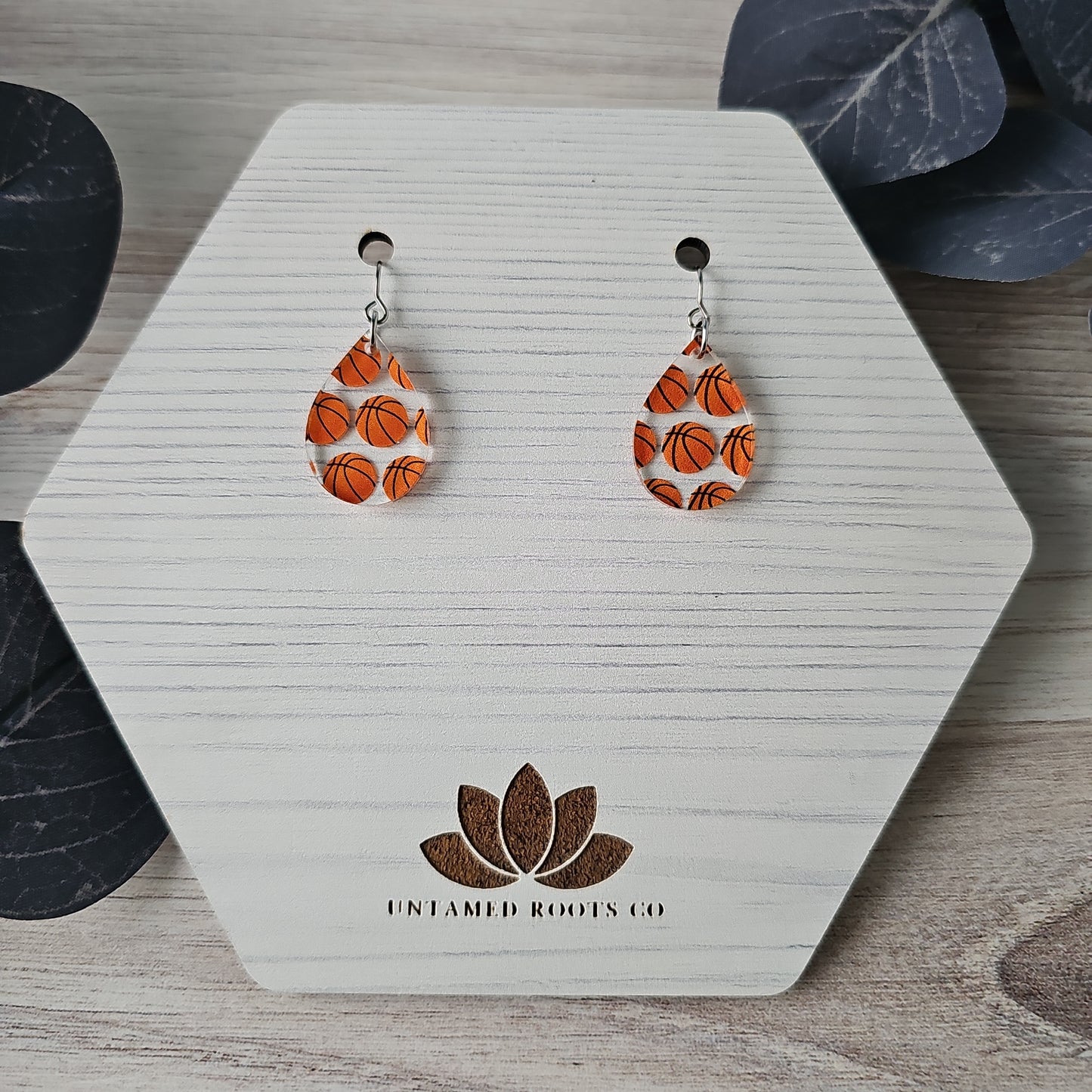 Basketball Print Earrings (8 styles)