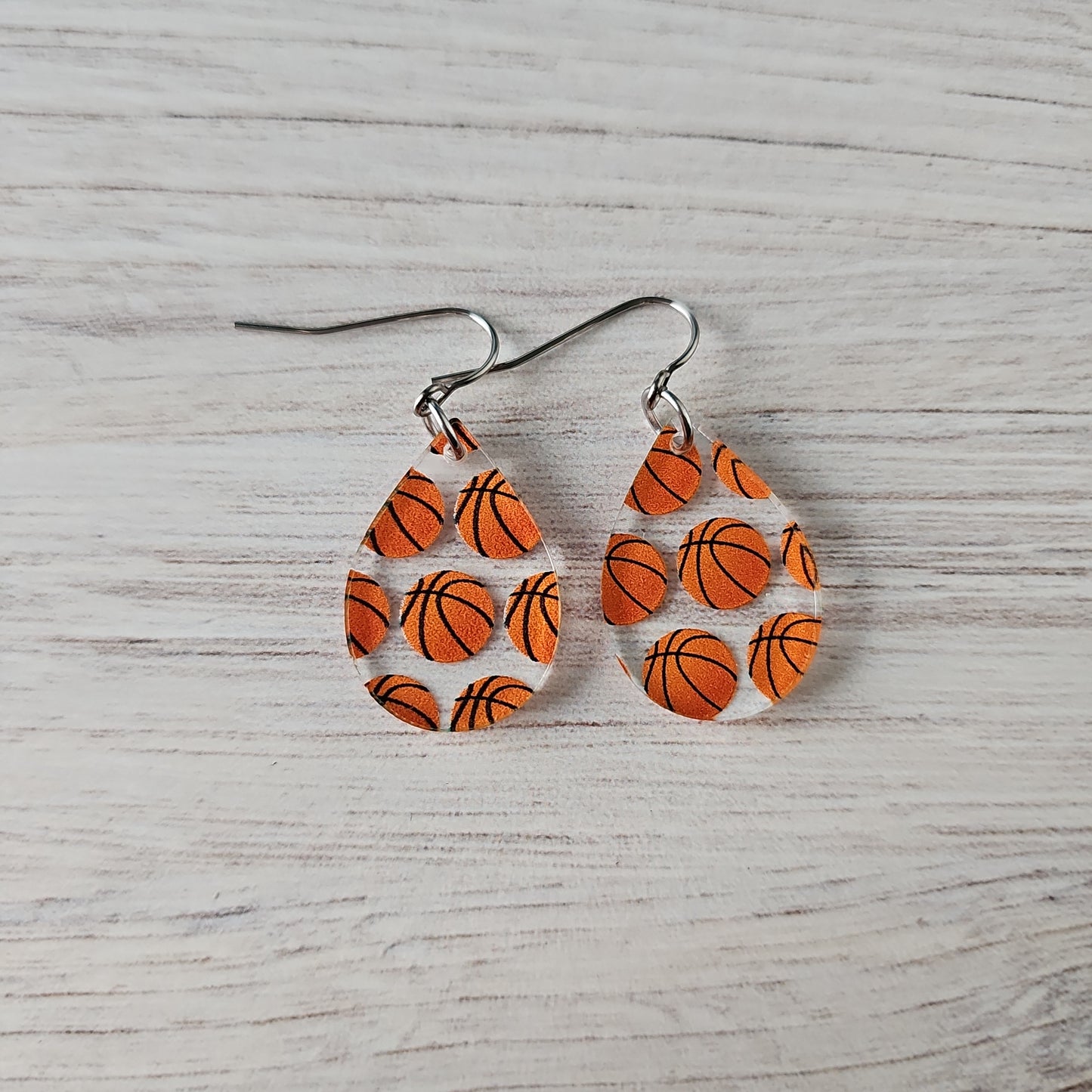 Basketball Print Earrings (8 styles)