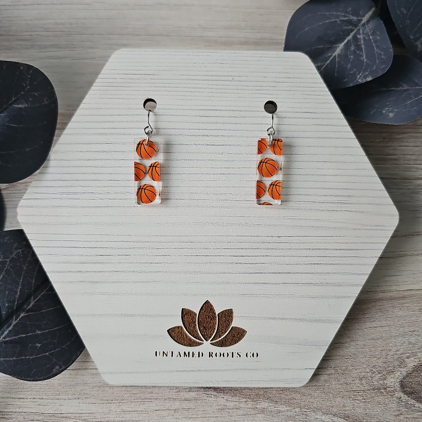 Basketball Print Earrings (8 styles)