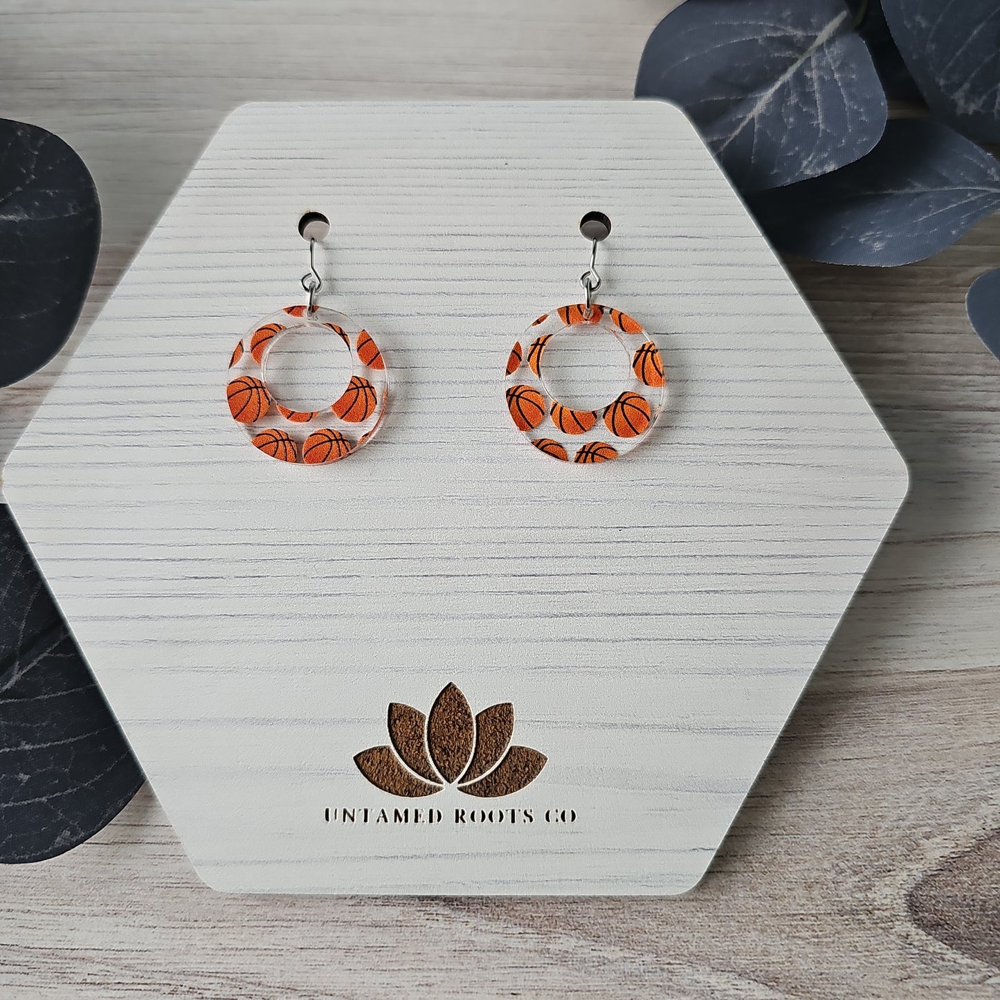 Basketball Print Earrings (8 styles)