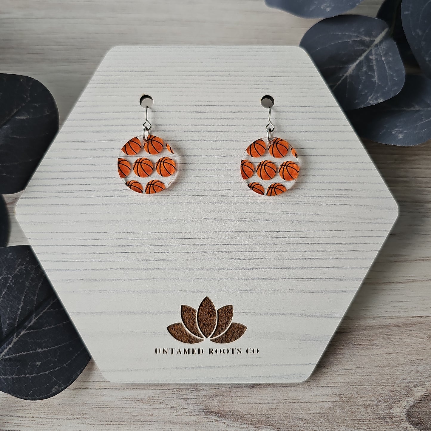 Basketball Print Earrings (8 styles)