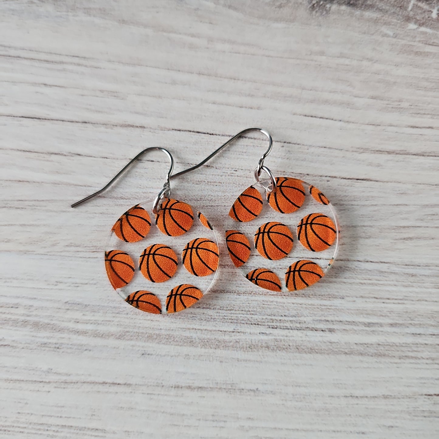 Basketball Print Earrings (8 styles)