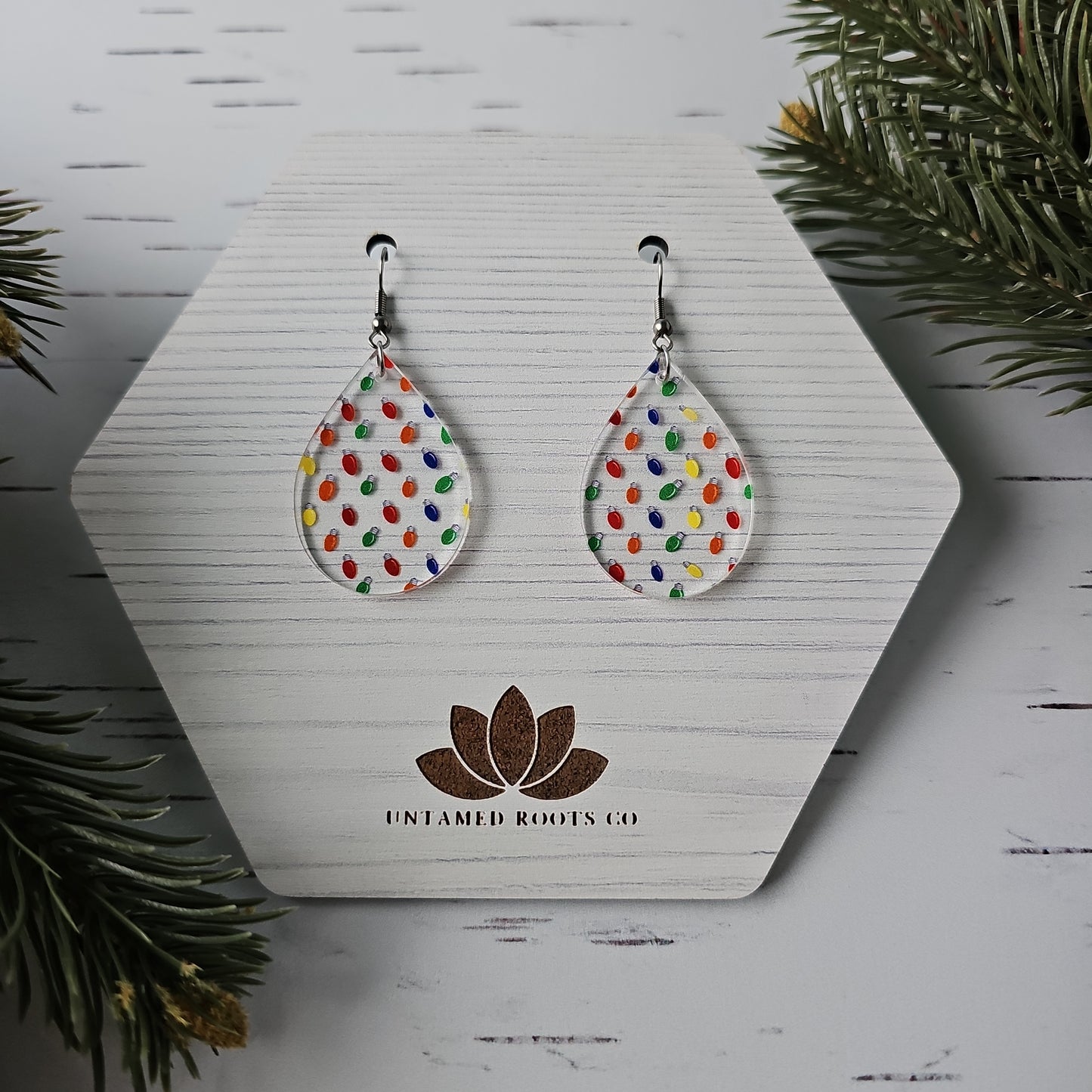 Christmas Tree Light Earrings (8 styles)