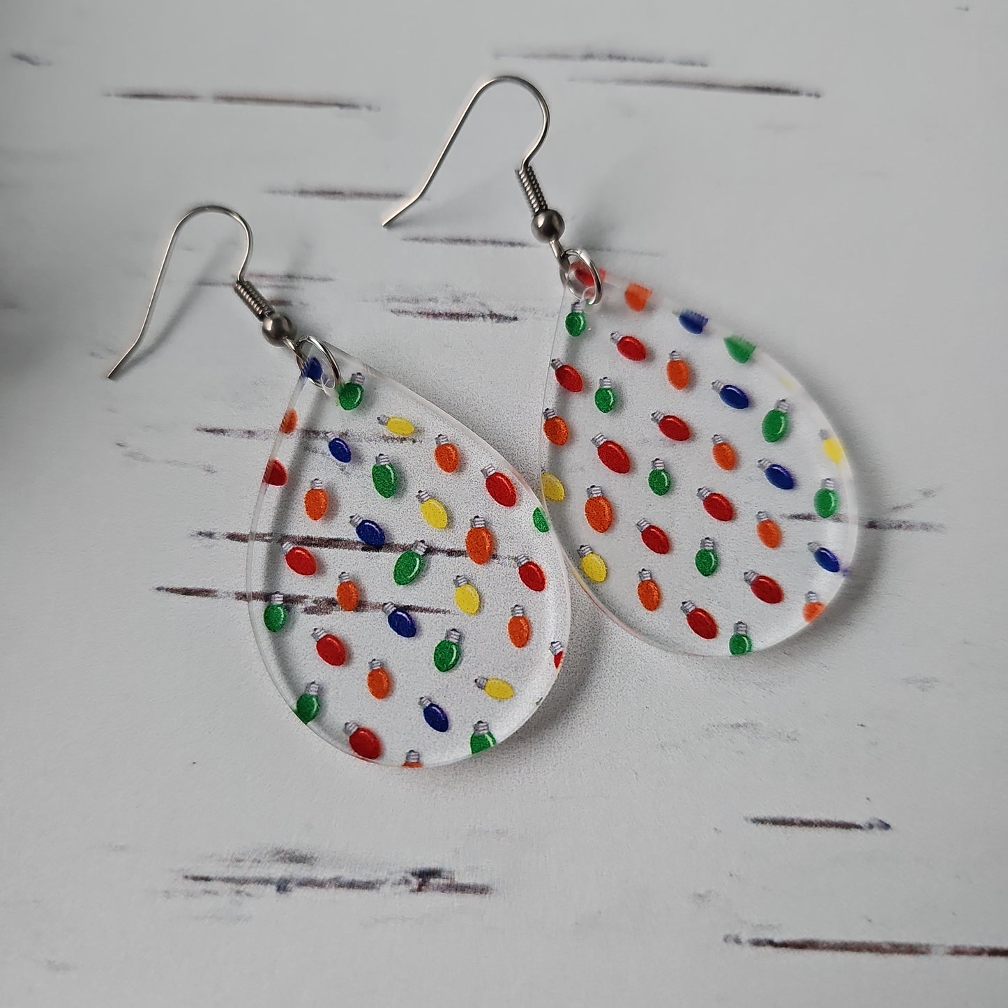 Christmas Tree Light Earrings (8 styles)