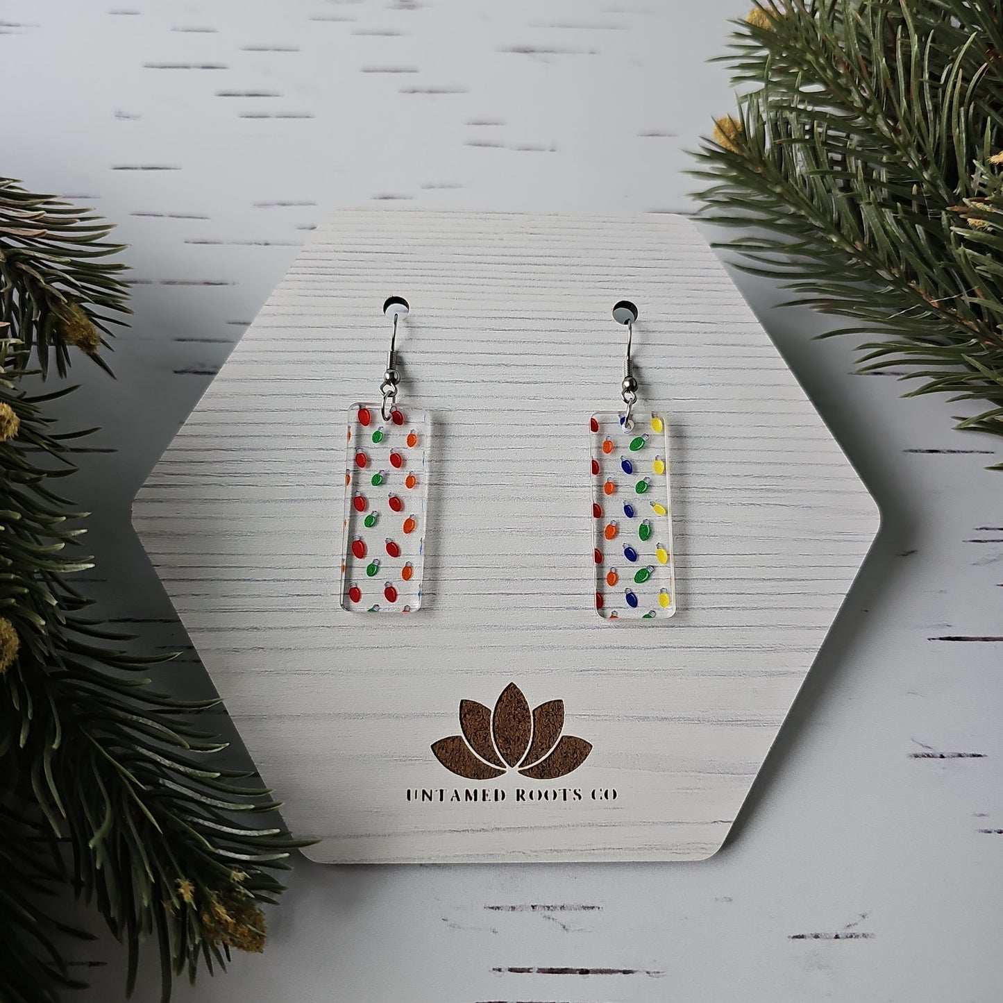 Christmas Tree Light Earrings (8 styles)