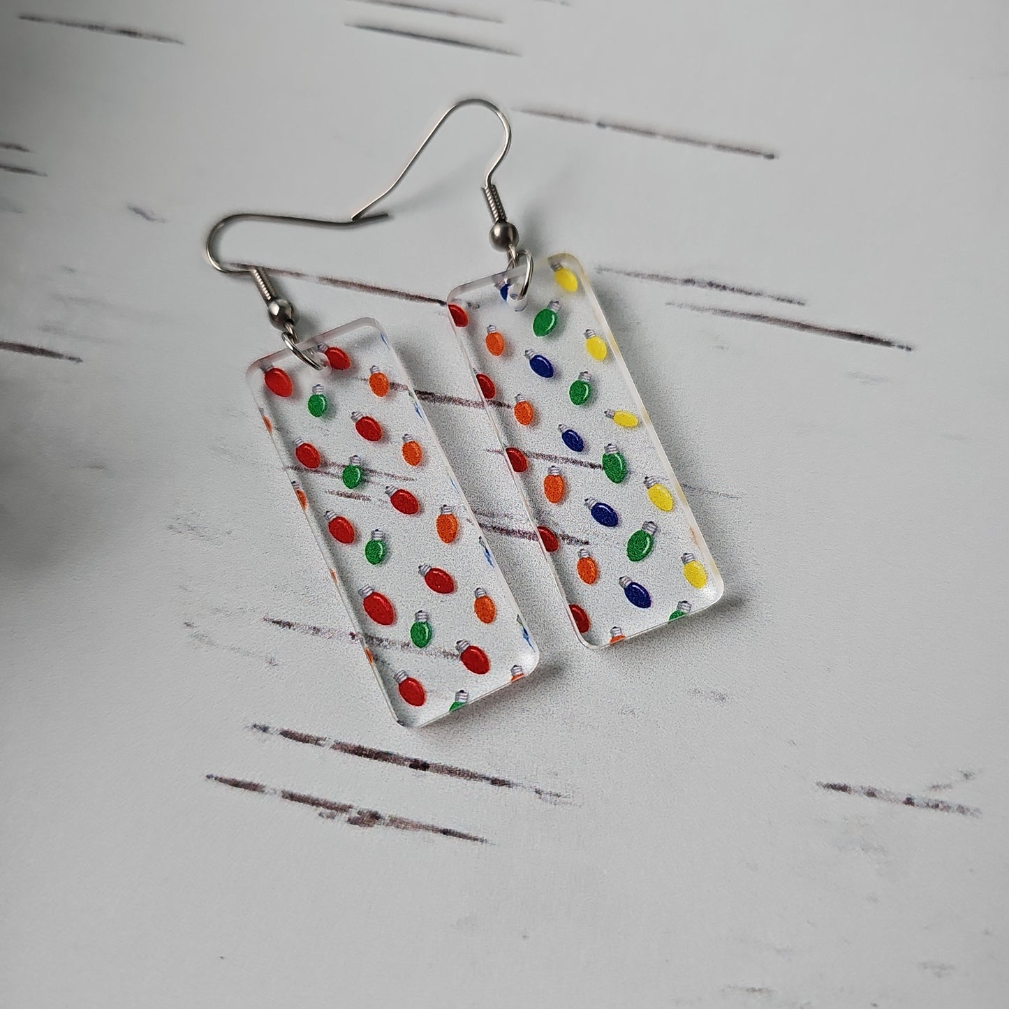 Christmas Tree Light Earrings (8 styles)