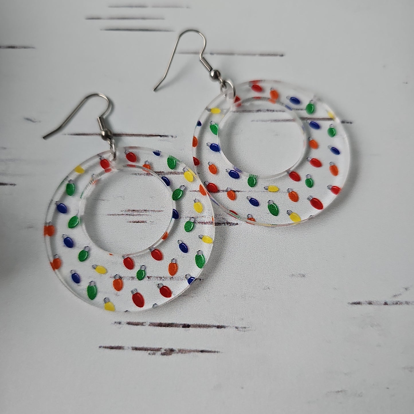 Christmas Tree Light Earrings (8 styles)