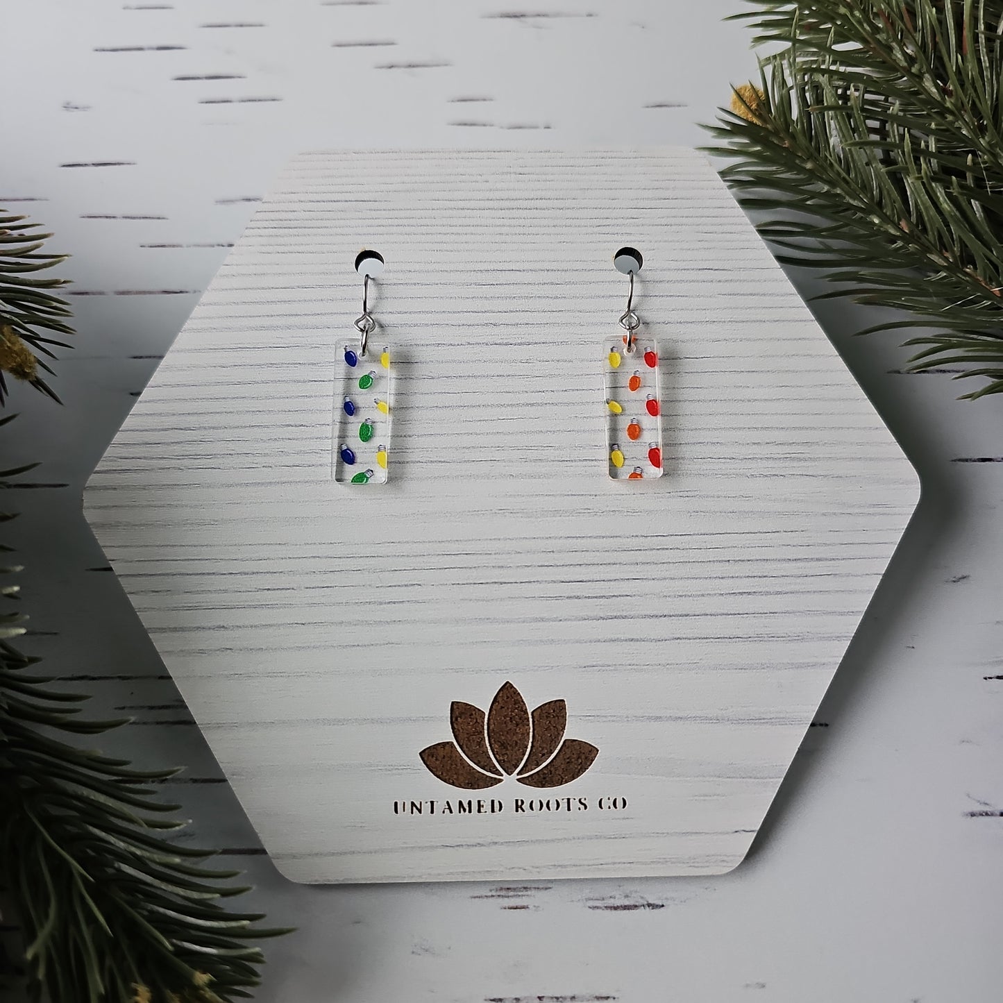 Christmas Tree Light Earrings (8 styles)