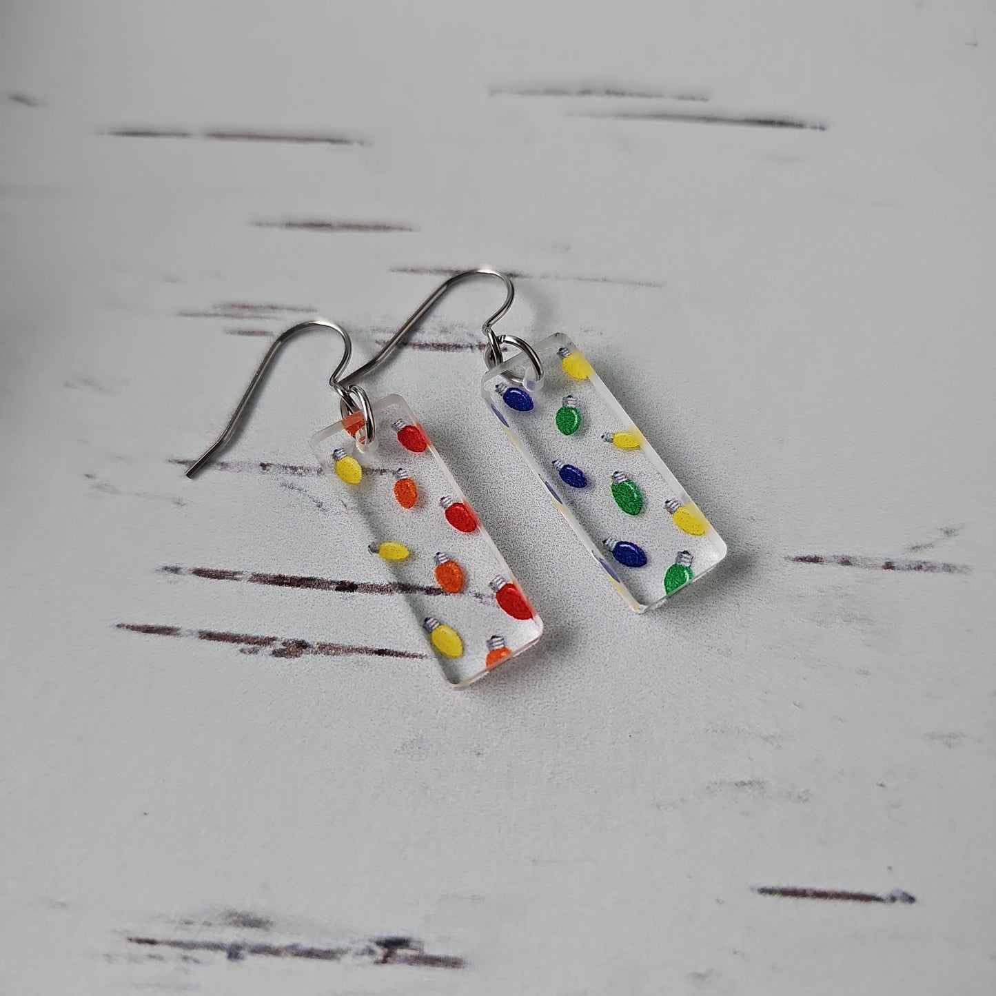 Christmas Tree Light Earrings (8 styles)