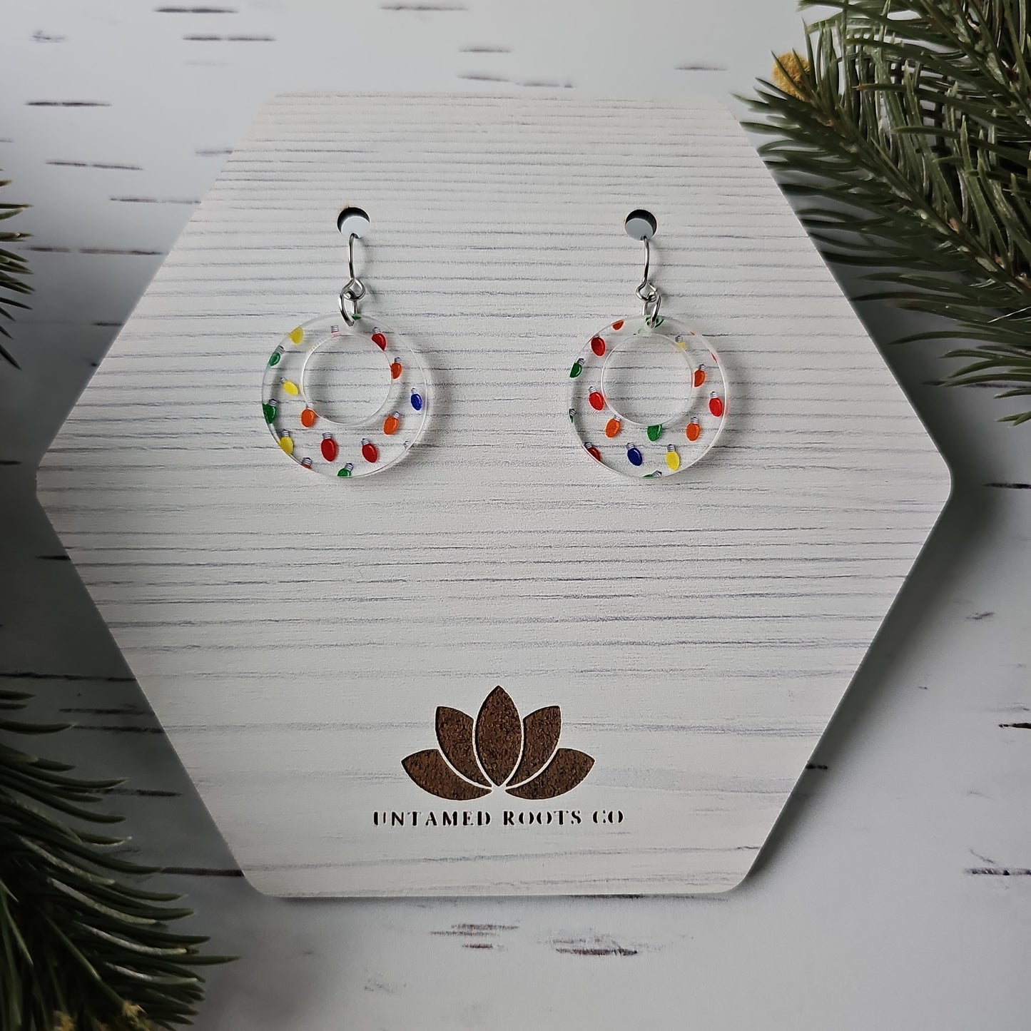 Christmas Tree Light Earrings (8 styles)