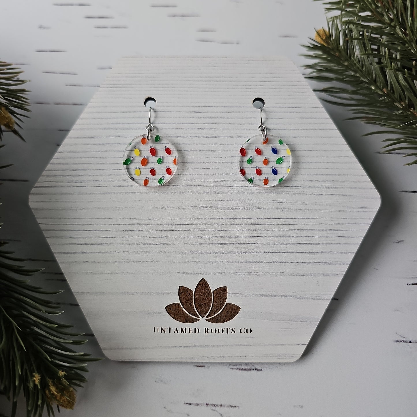 Christmas Tree Light Earrings (8 styles)
