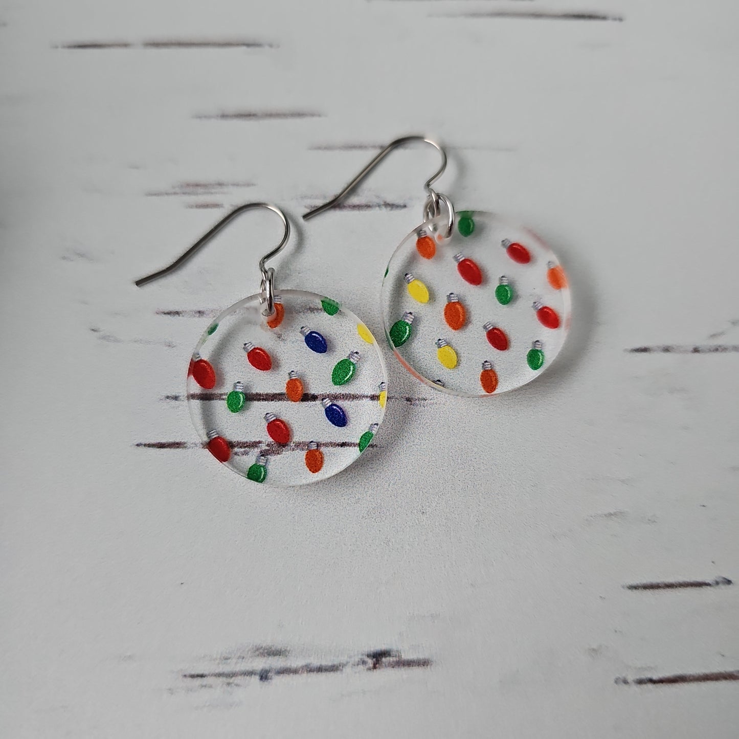 Christmas Tree Light Earrings (8 styles)