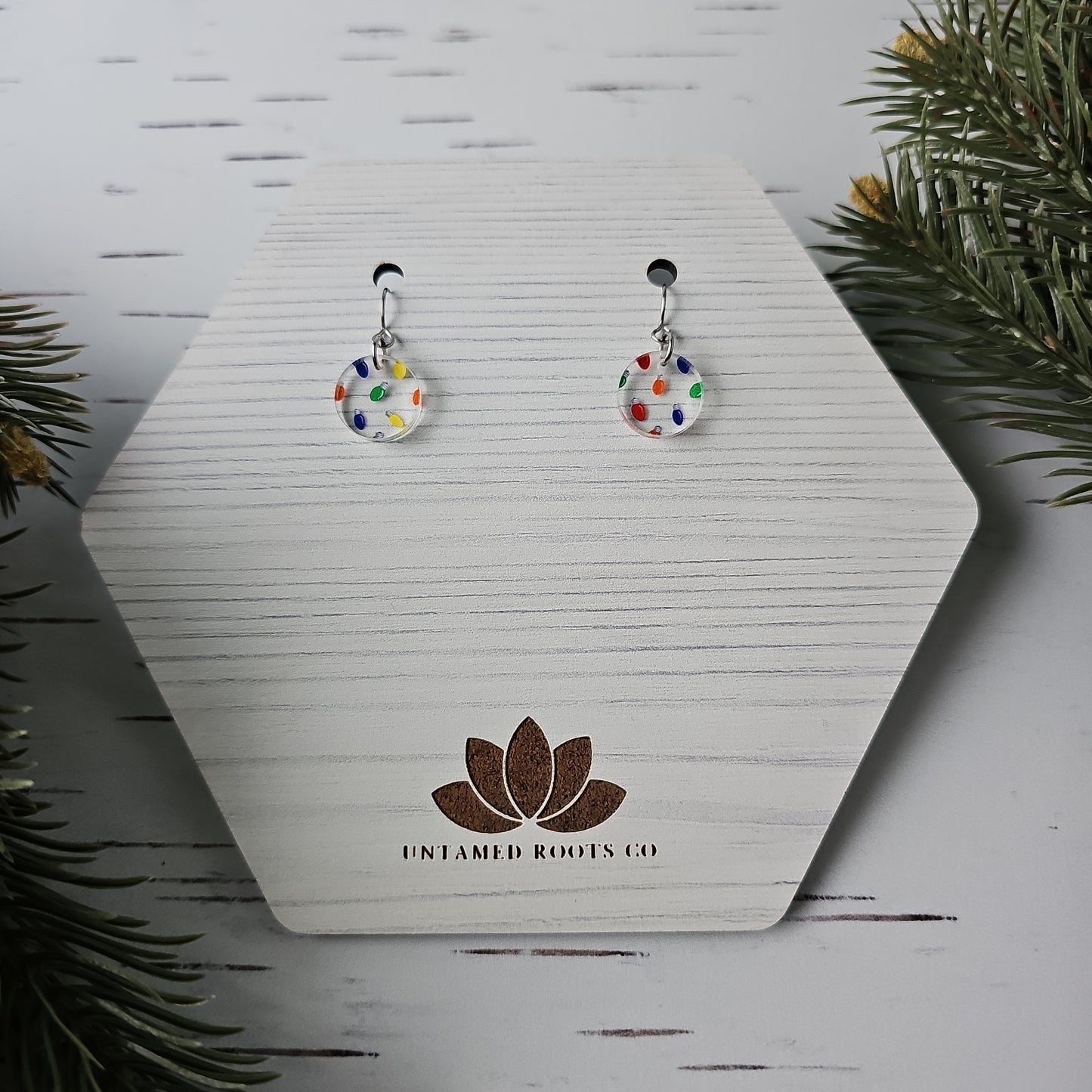 Christmas Tree Light Earrings (8 styles)