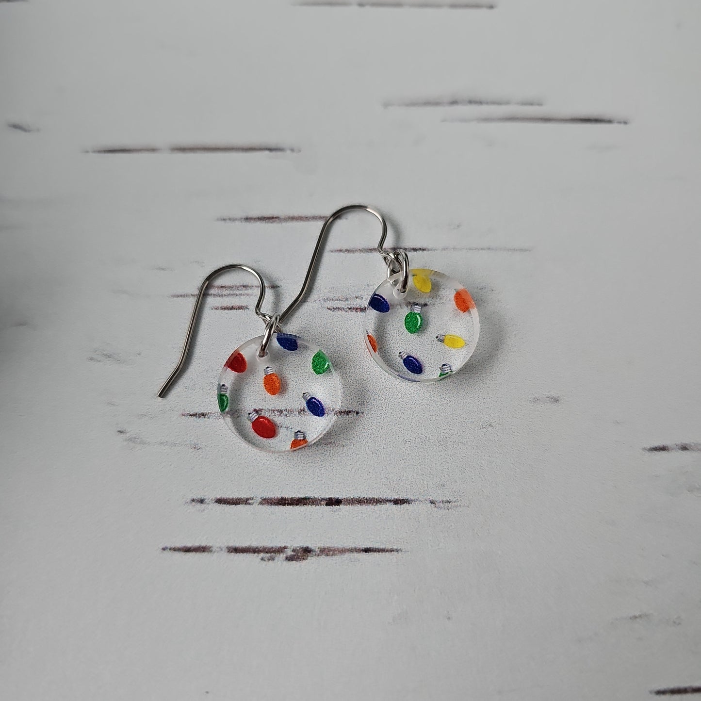 Christmas Tree Light Earrings (8 styles)