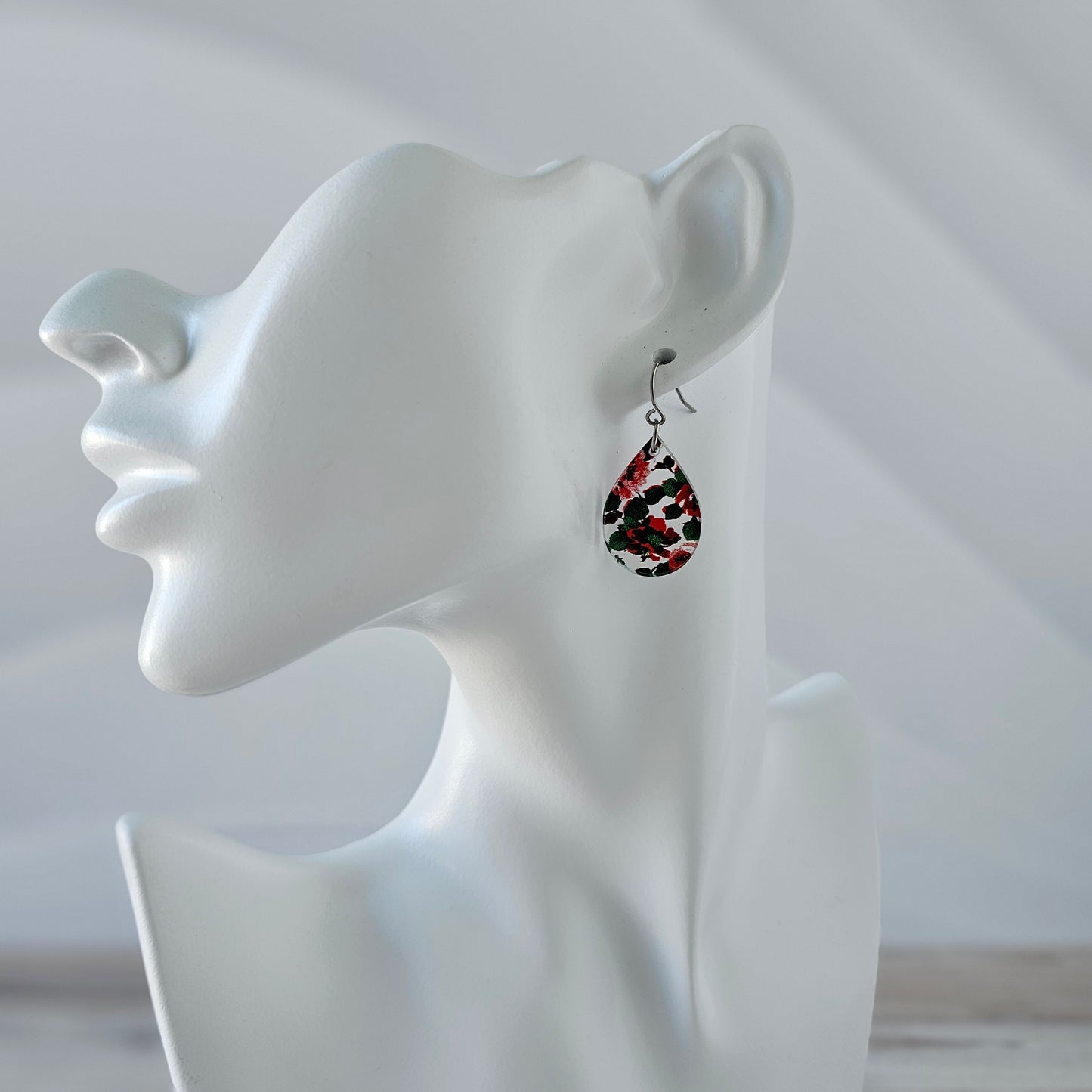 Rose Print Earrings (8 styles)