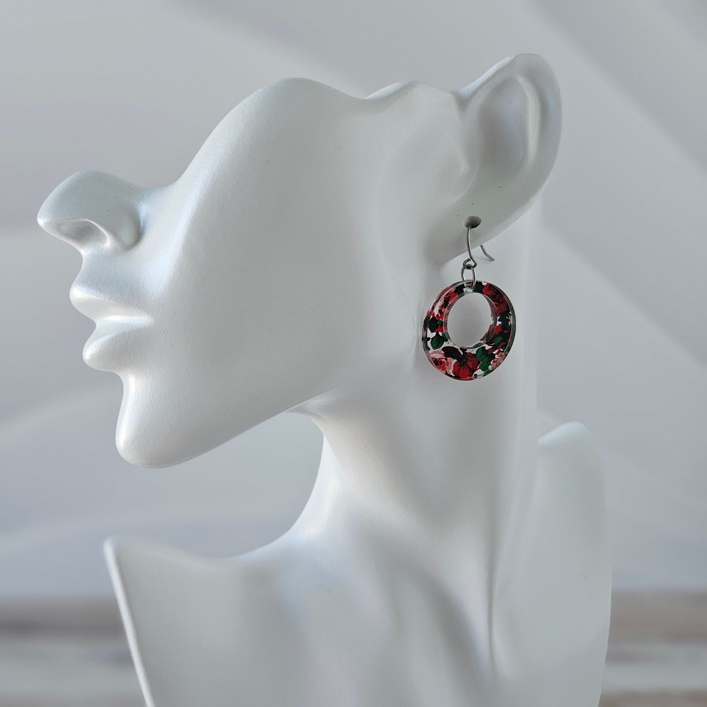Rose Print Earrings (8 styles)