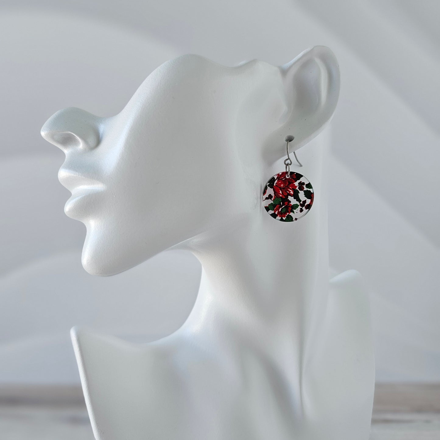 Rose Print Earrings (8 styles)