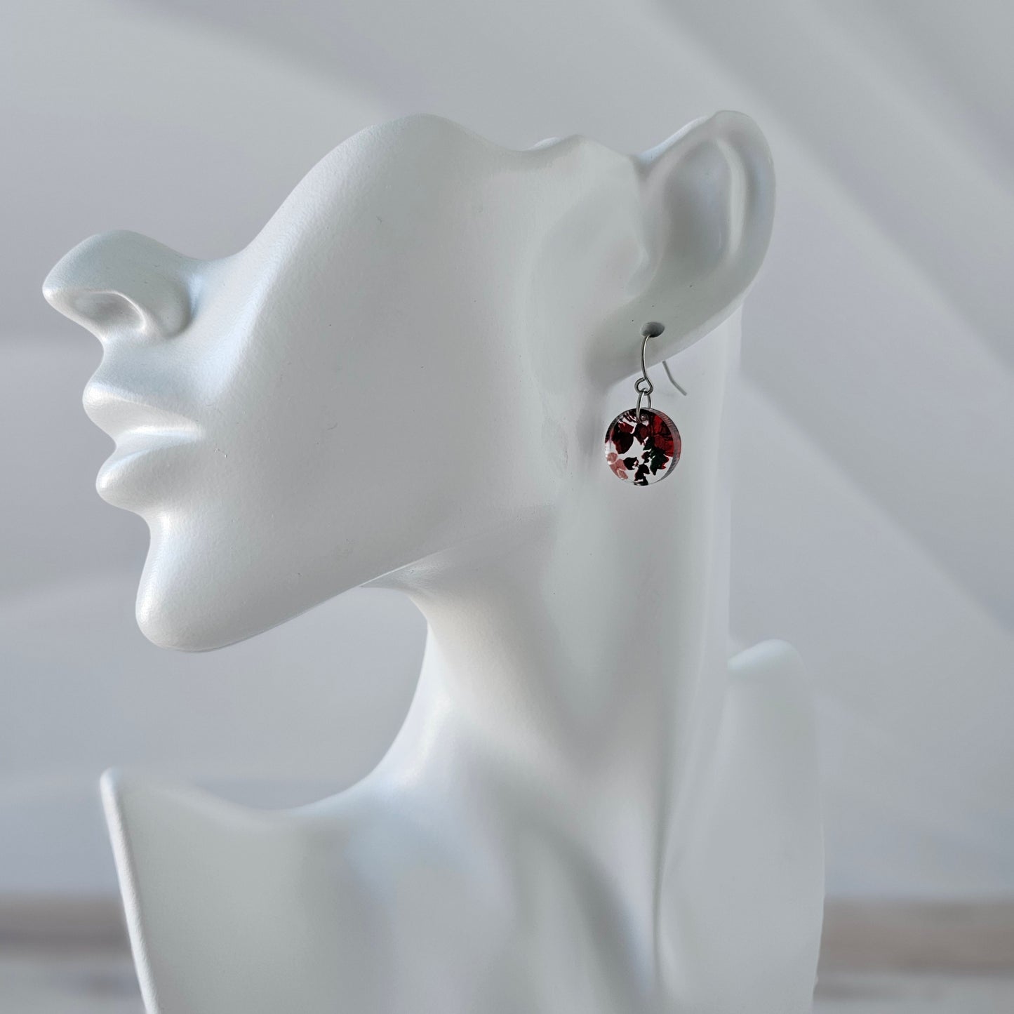 Rose Print Earrings (8 styles)