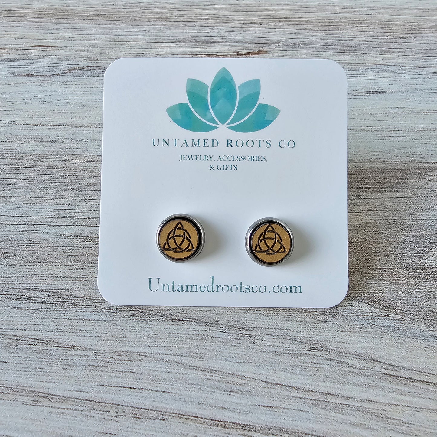 Trinity Knot Stud Earrings