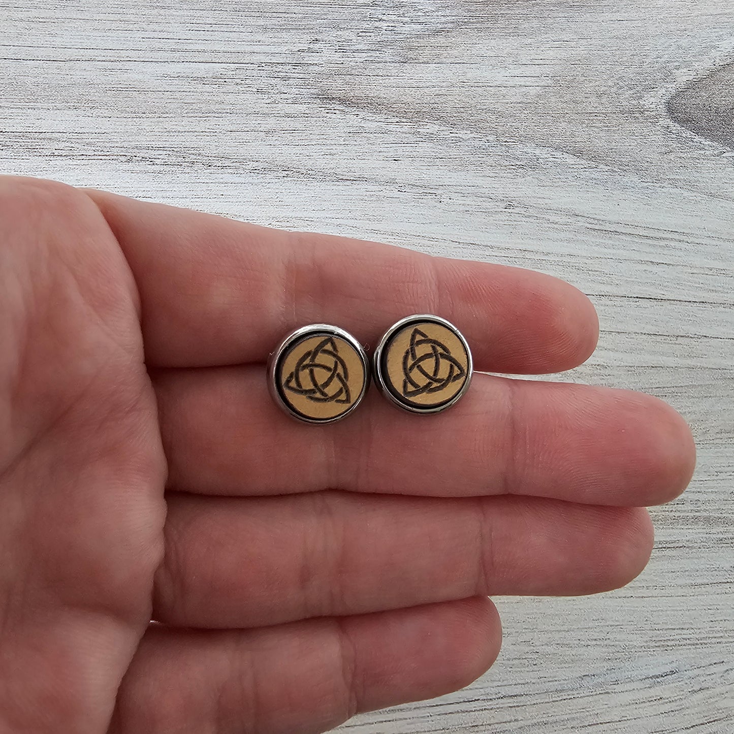 Trinity Knot Stud Earrings