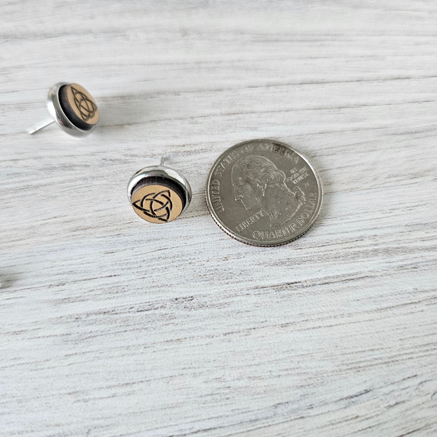 Trinity Knot Stud Earrings