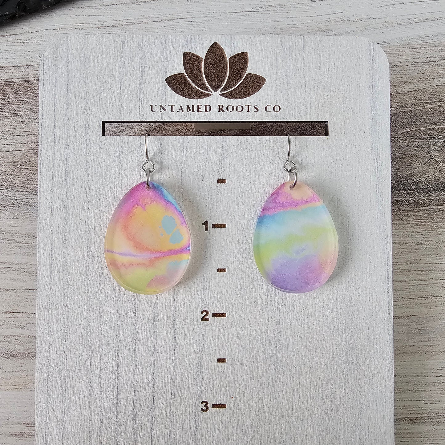 Tie Dye Easter Egg Earrings