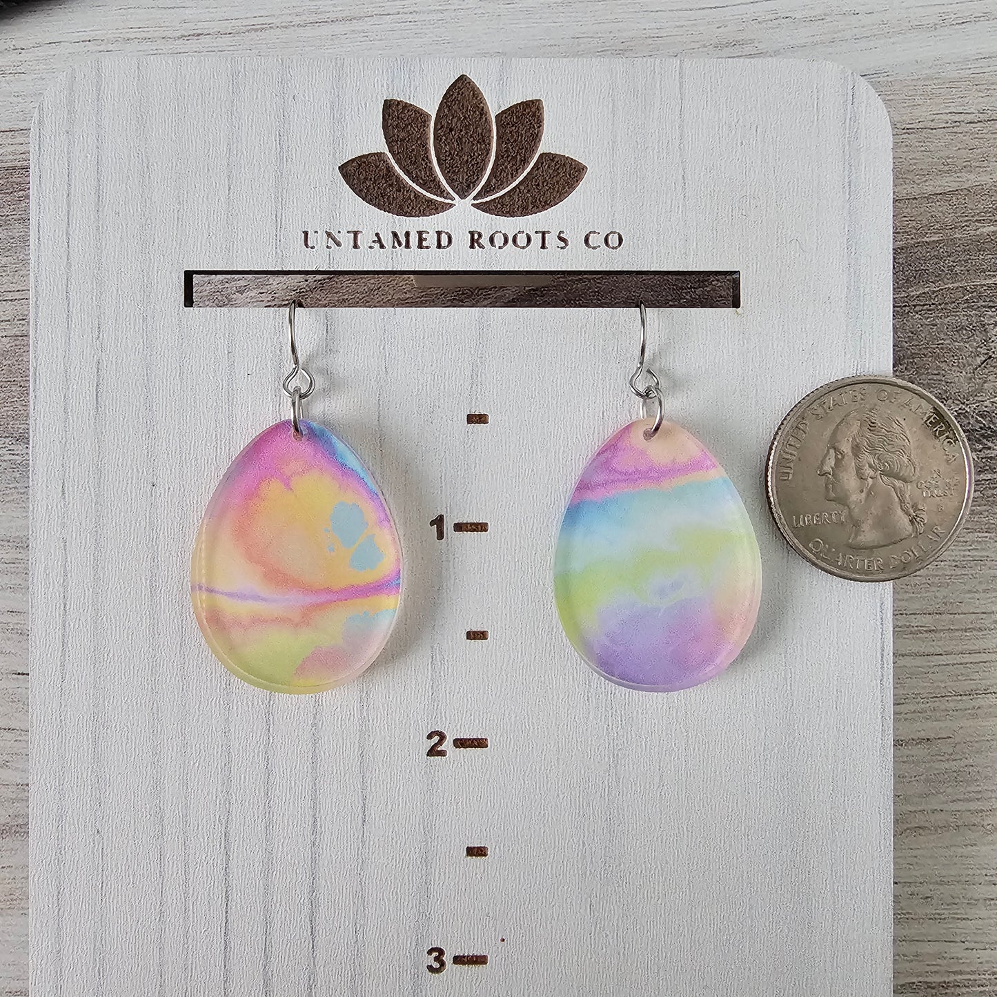 Tie Dye Easter Egg Earrings
