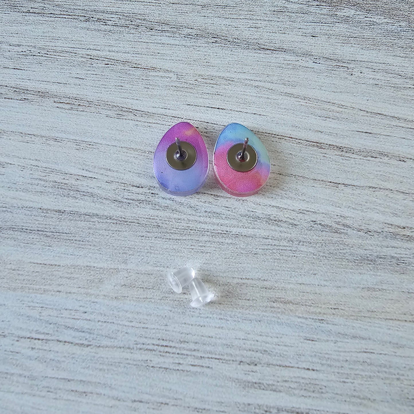 Tie Dye Easter Egg Studs