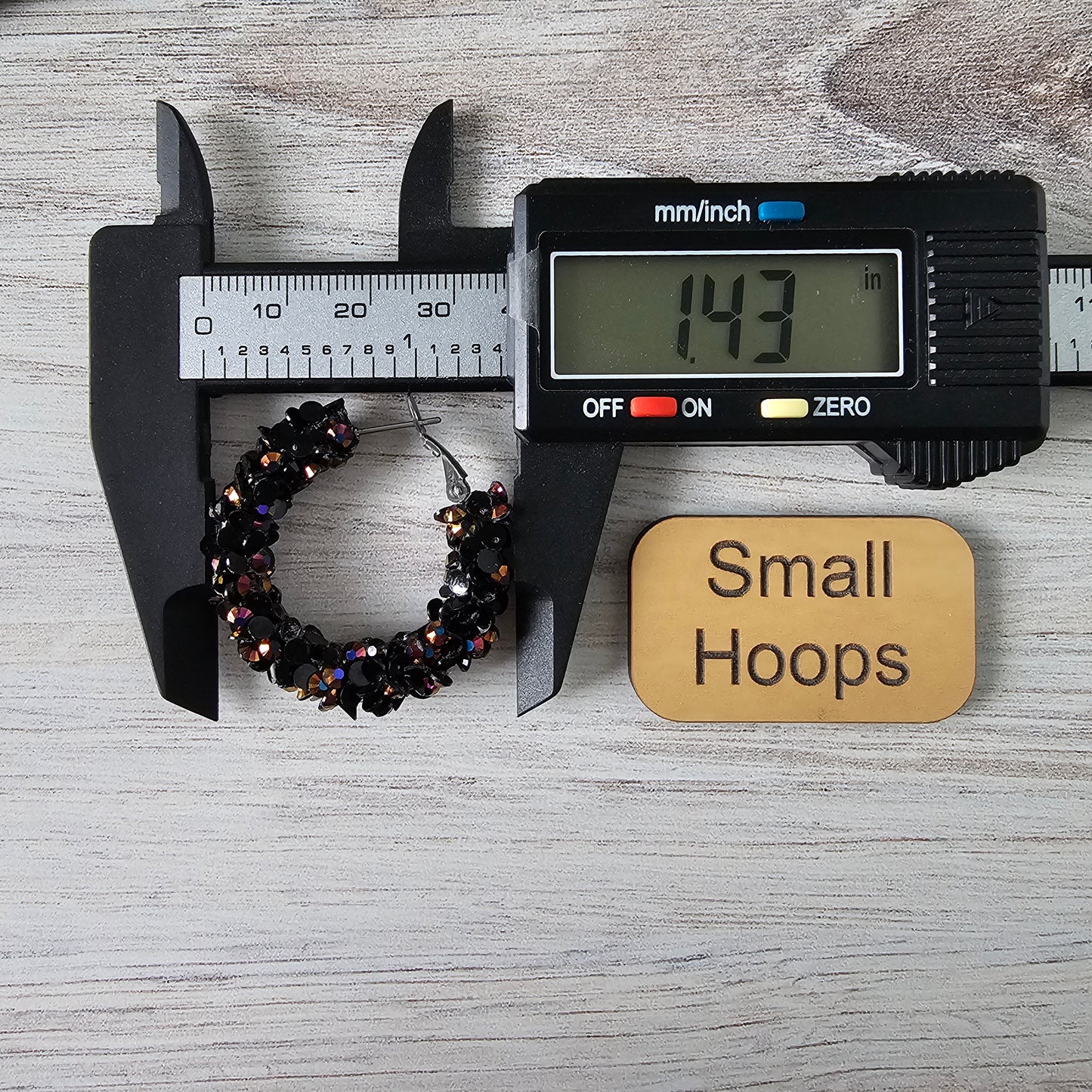 Midnight Amethyst Super Chunky Glitter Hoop (2 sizes)