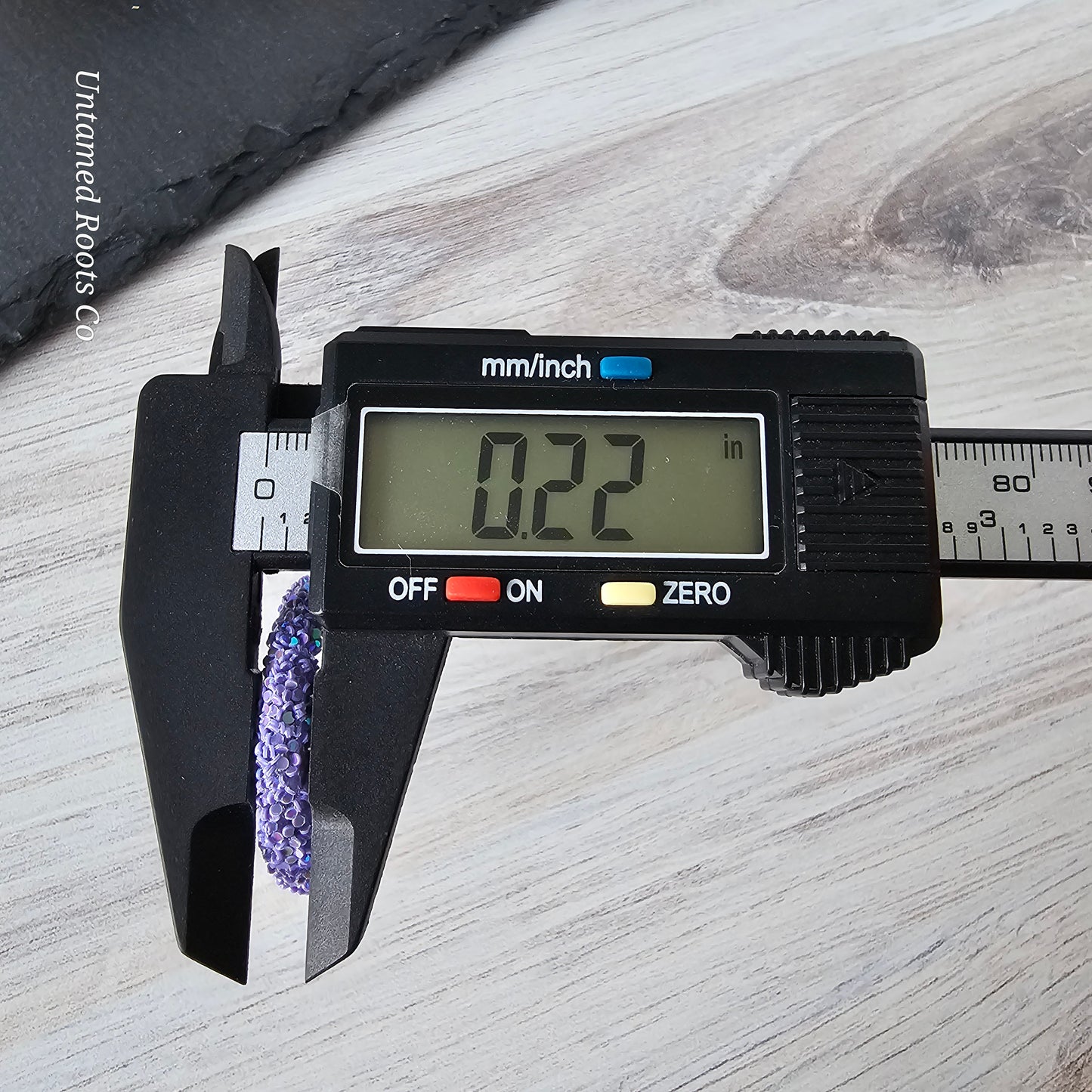 Lavender Purple Glitter Hoops