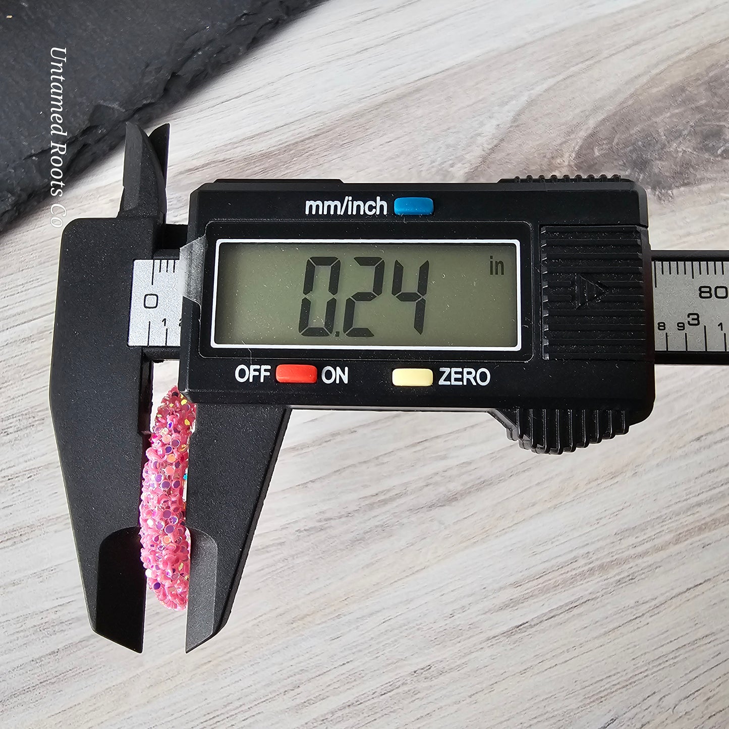 Bubblegum Pink Glitter Hoops