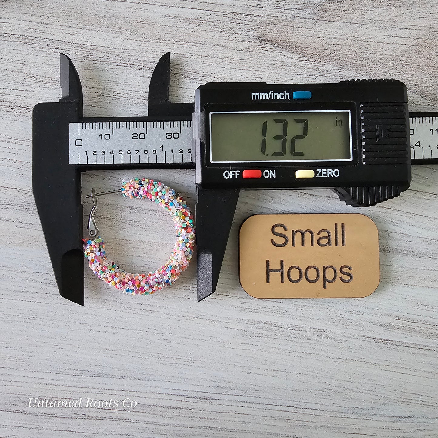 Confetti Cake Glitter Hoops