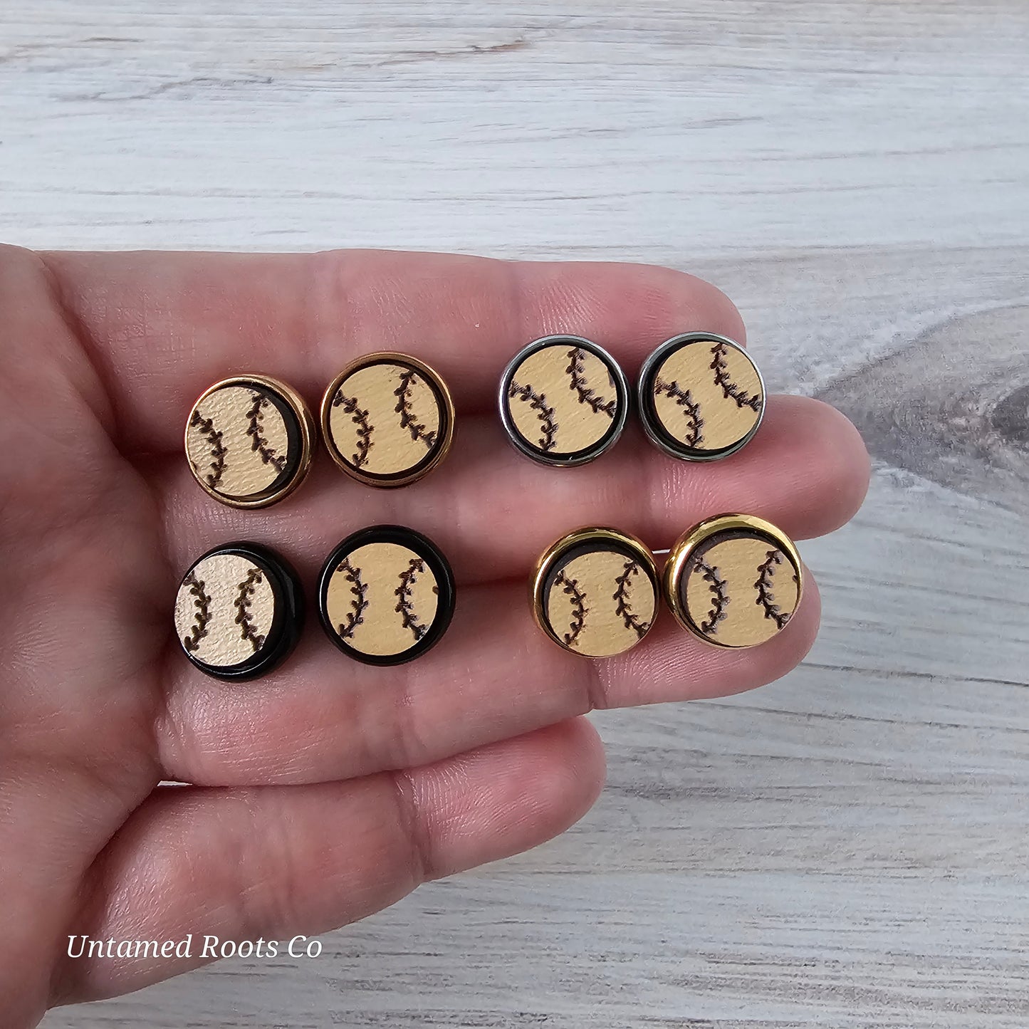 Baseball Stud Earrings