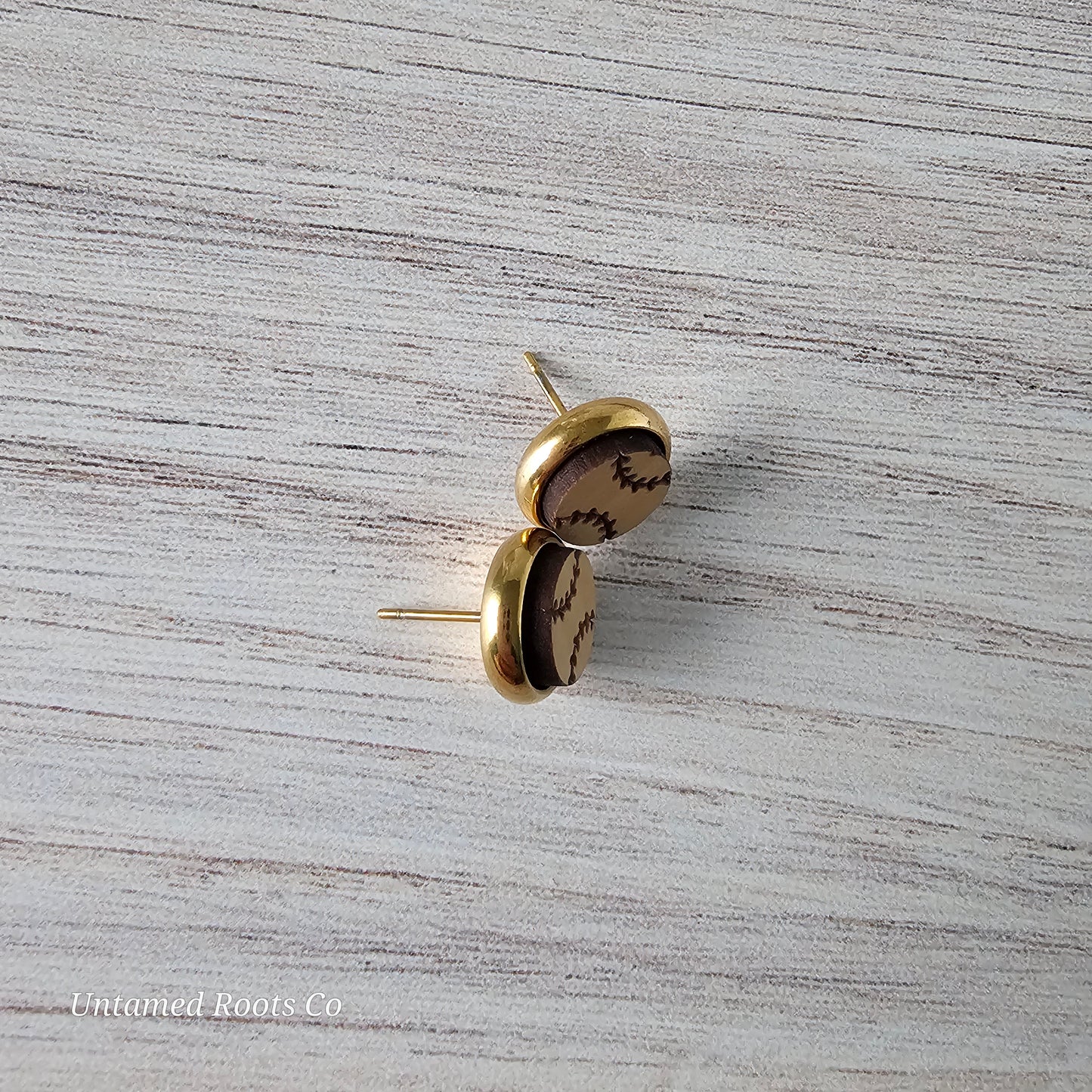 Baseball Stud Earrings