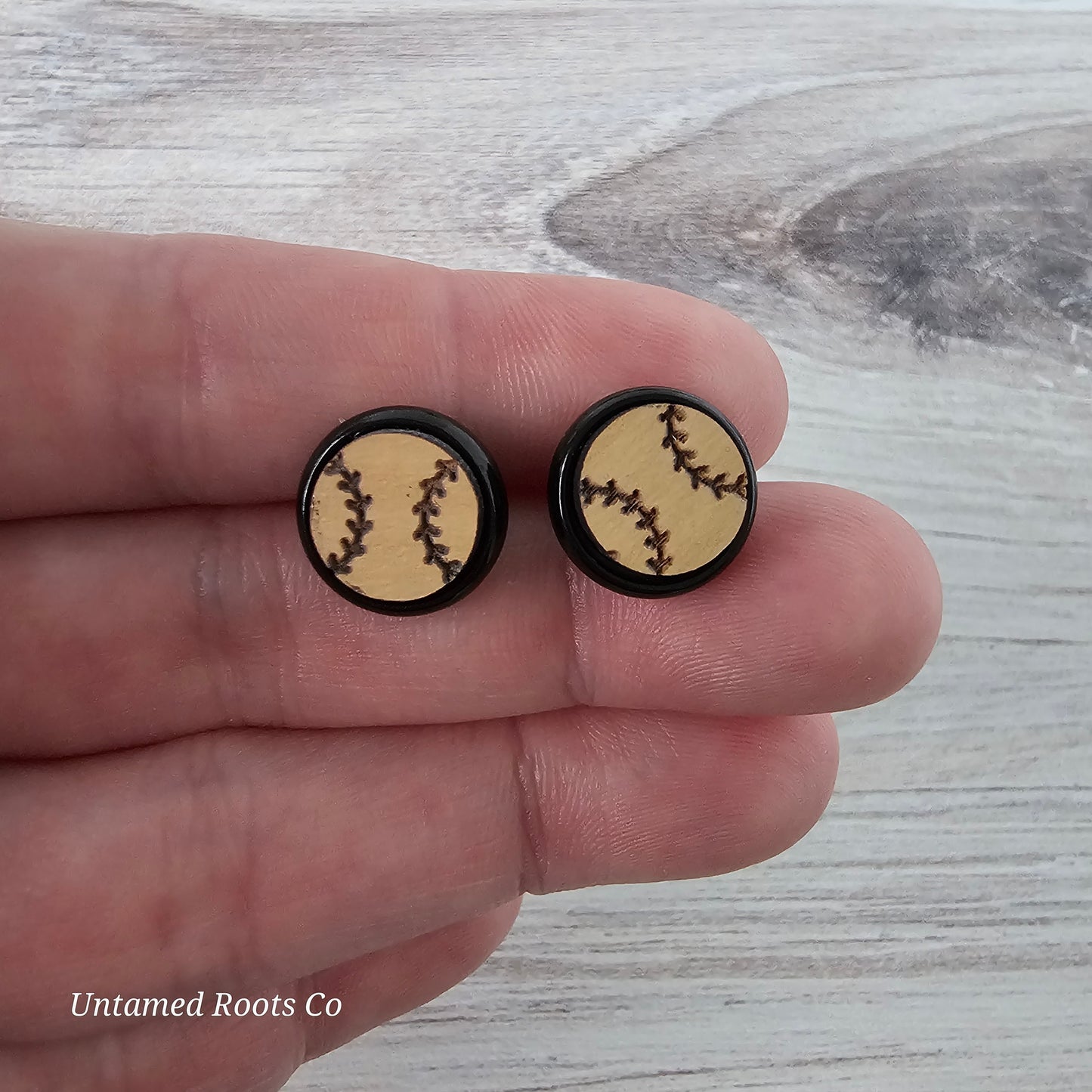 Baseball Stud Earrings