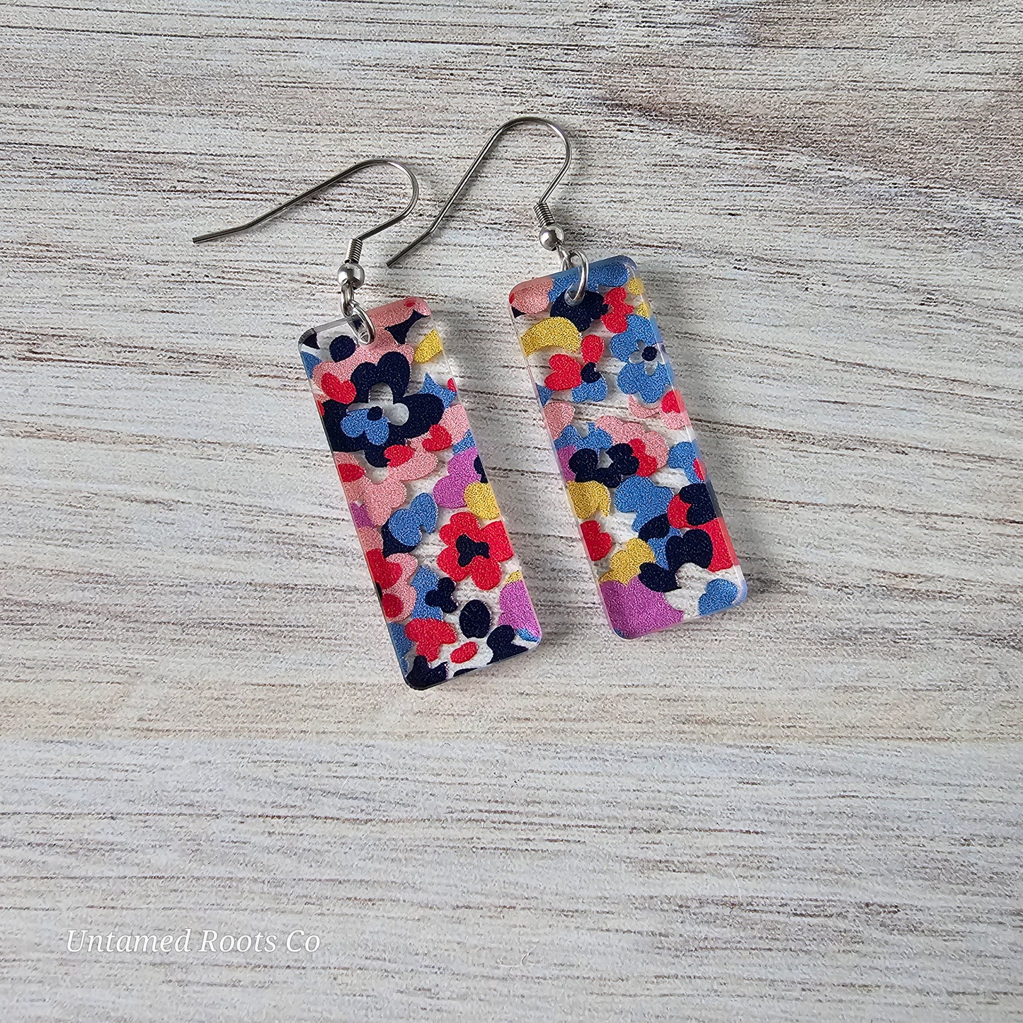 Abstract Floral Earrings (8 styles)
