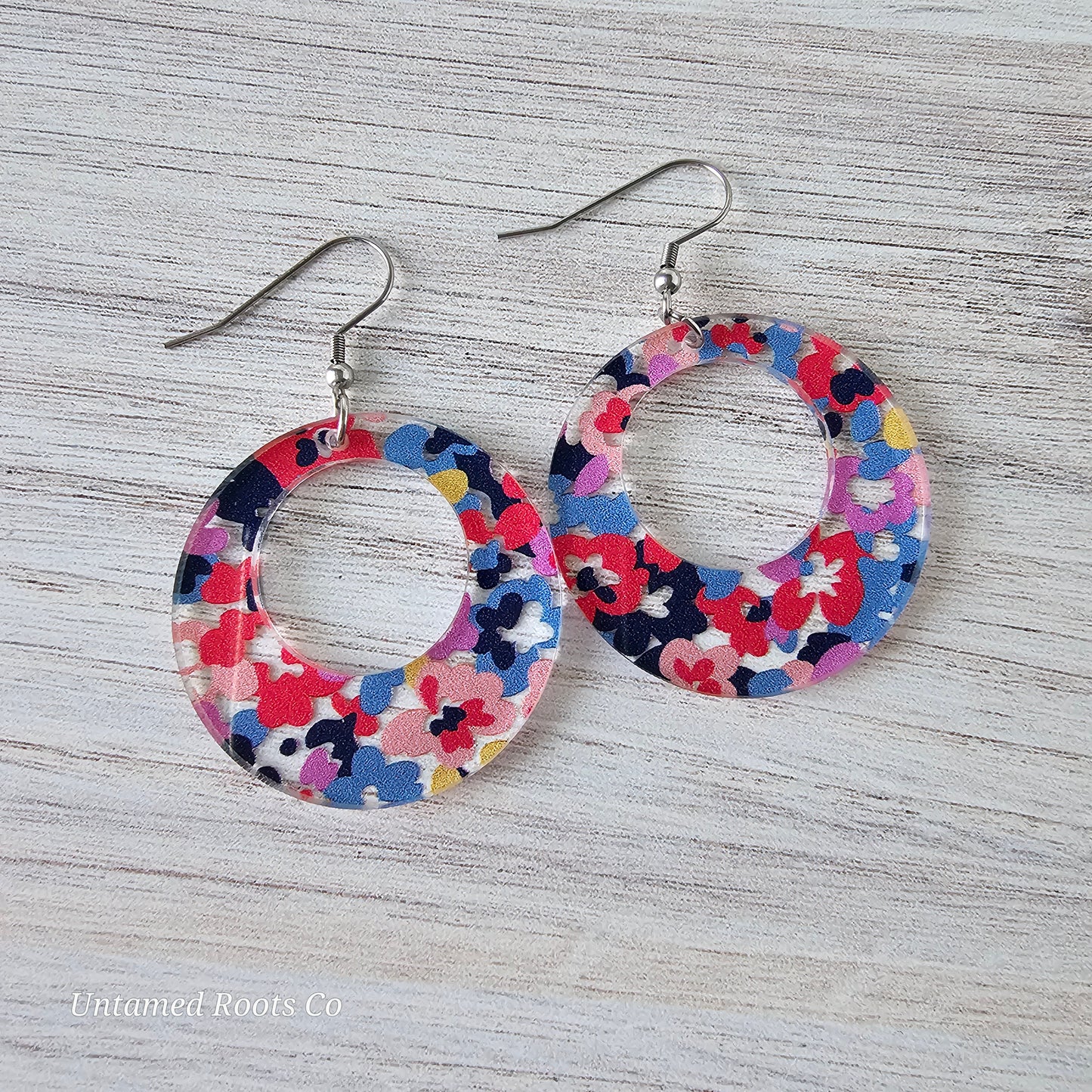 Abstract Floral Earrings (8 styles)