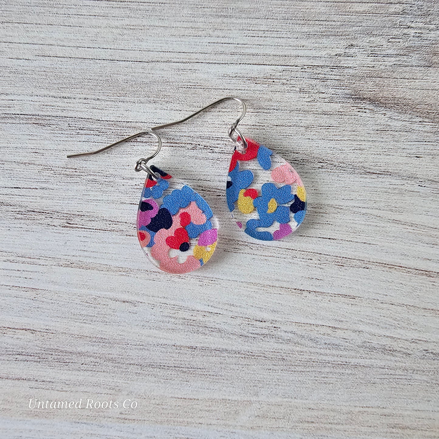 Abstract Floral Earrings (8 styles)