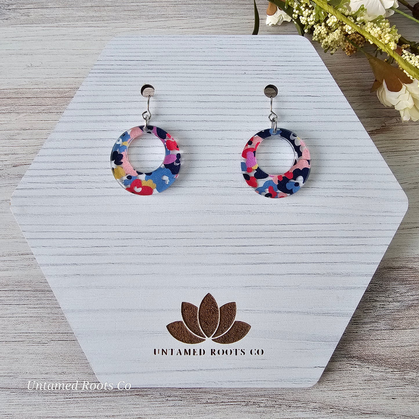Abstract Floral Earrings (8 styles)