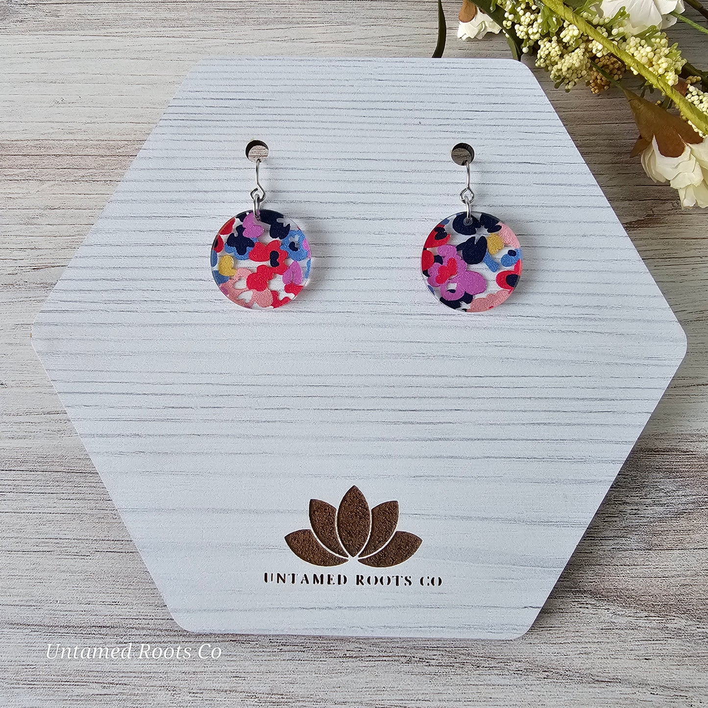 Abstract Floral Earrings (8 styles)