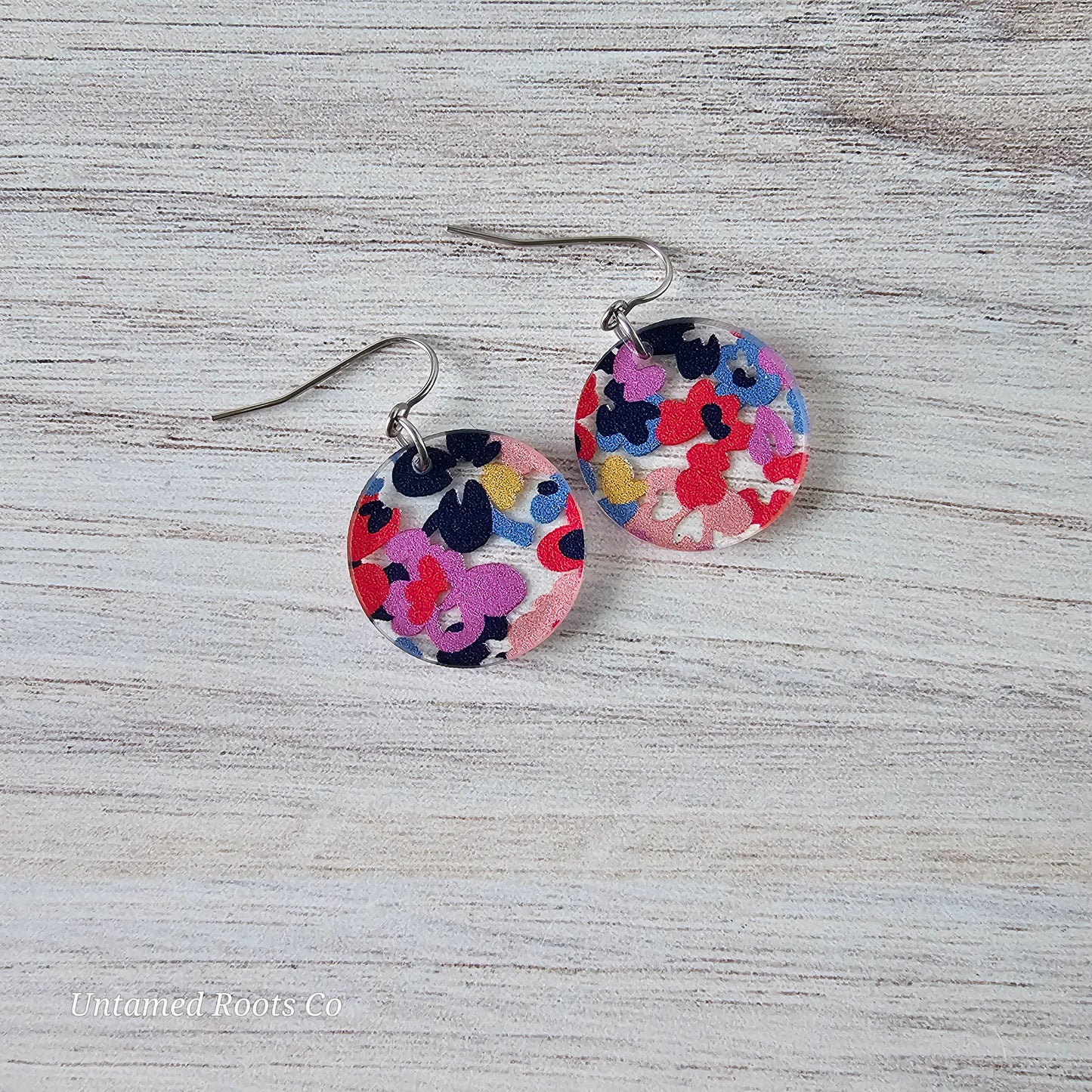 Abstract Floral Earrings (8 styles)
