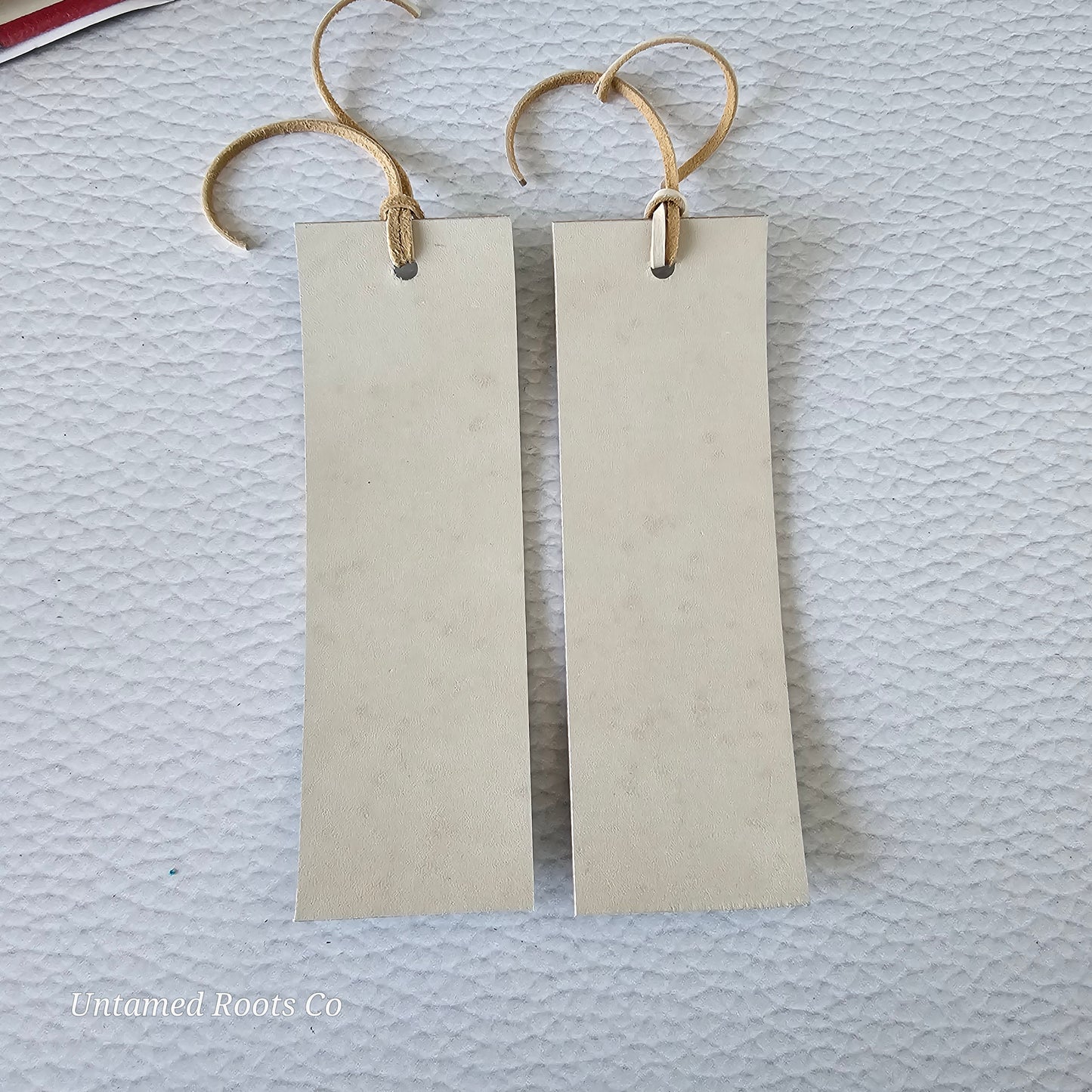 Teal Boho Chevron Leather Bookmark