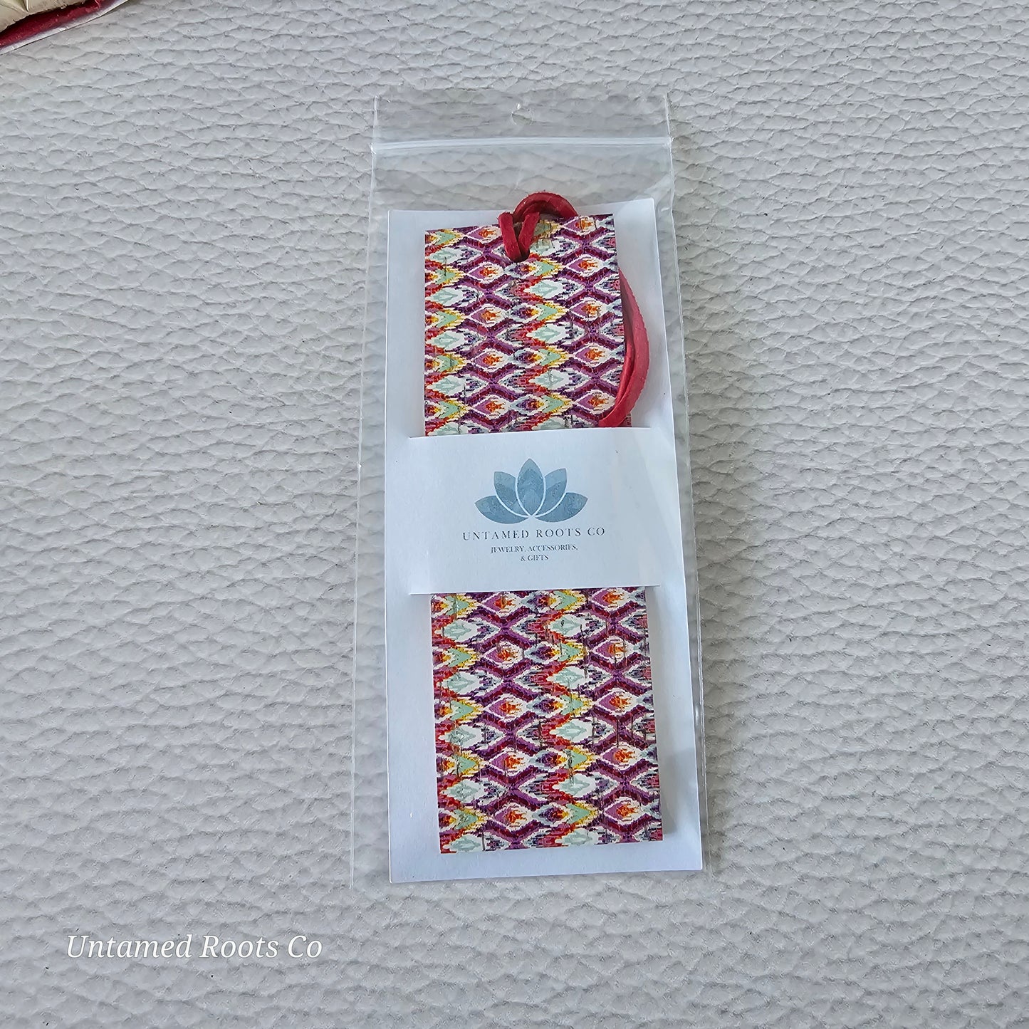 Bright Bohemian Leather Bookmark