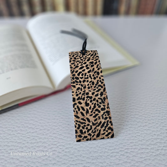 Leopard Leather Bookmark