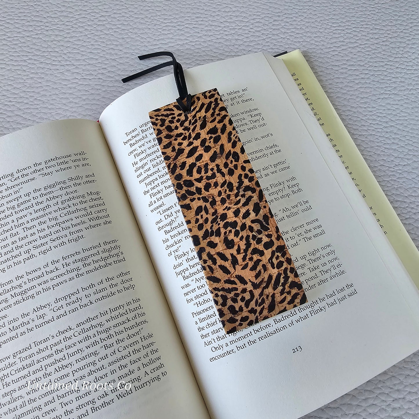 Leopard Leather Bookmark