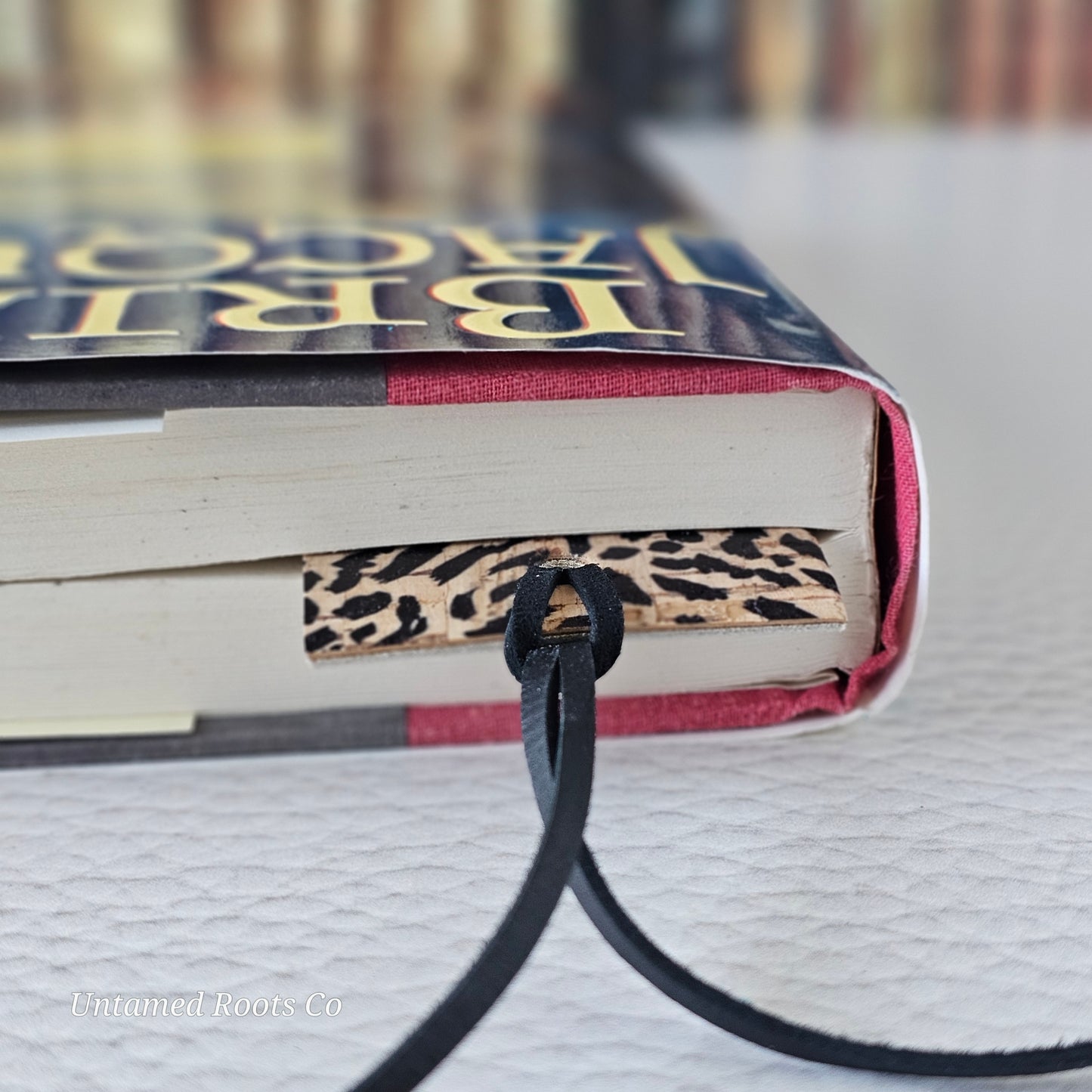 Leopard Leather Bookmark